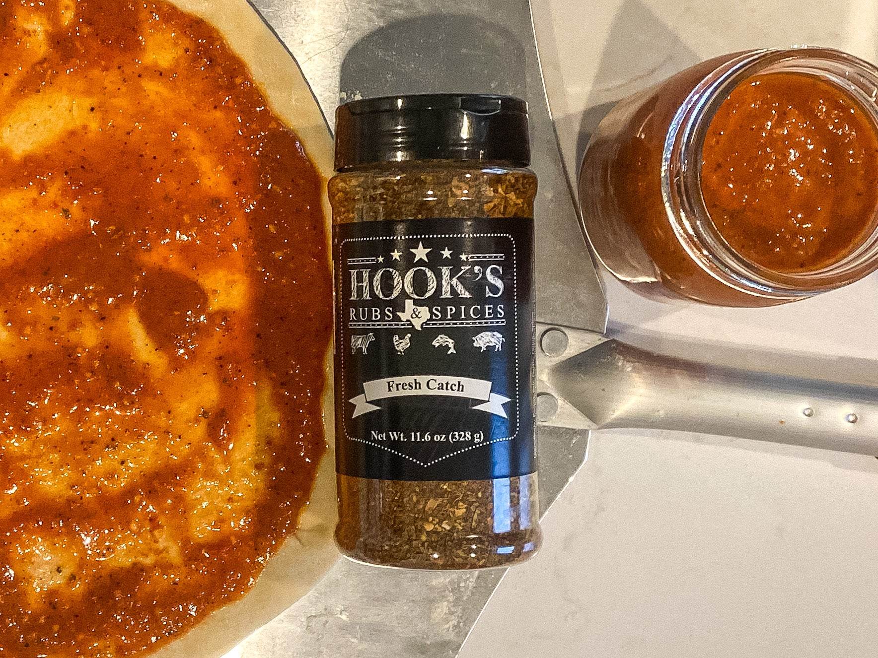 Easy Pizza Sauce with Hook's Fresh Catch - Hook's Rubs & Spices