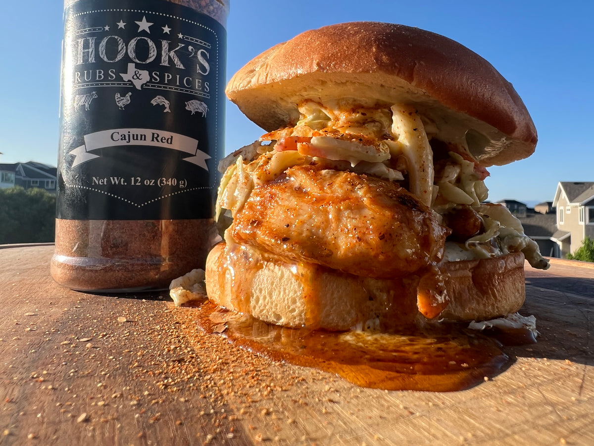 Louisiana Hot Cajun Red Chicken Sandwich with Sir Jon Lee – Hook's Rubs &  Spices