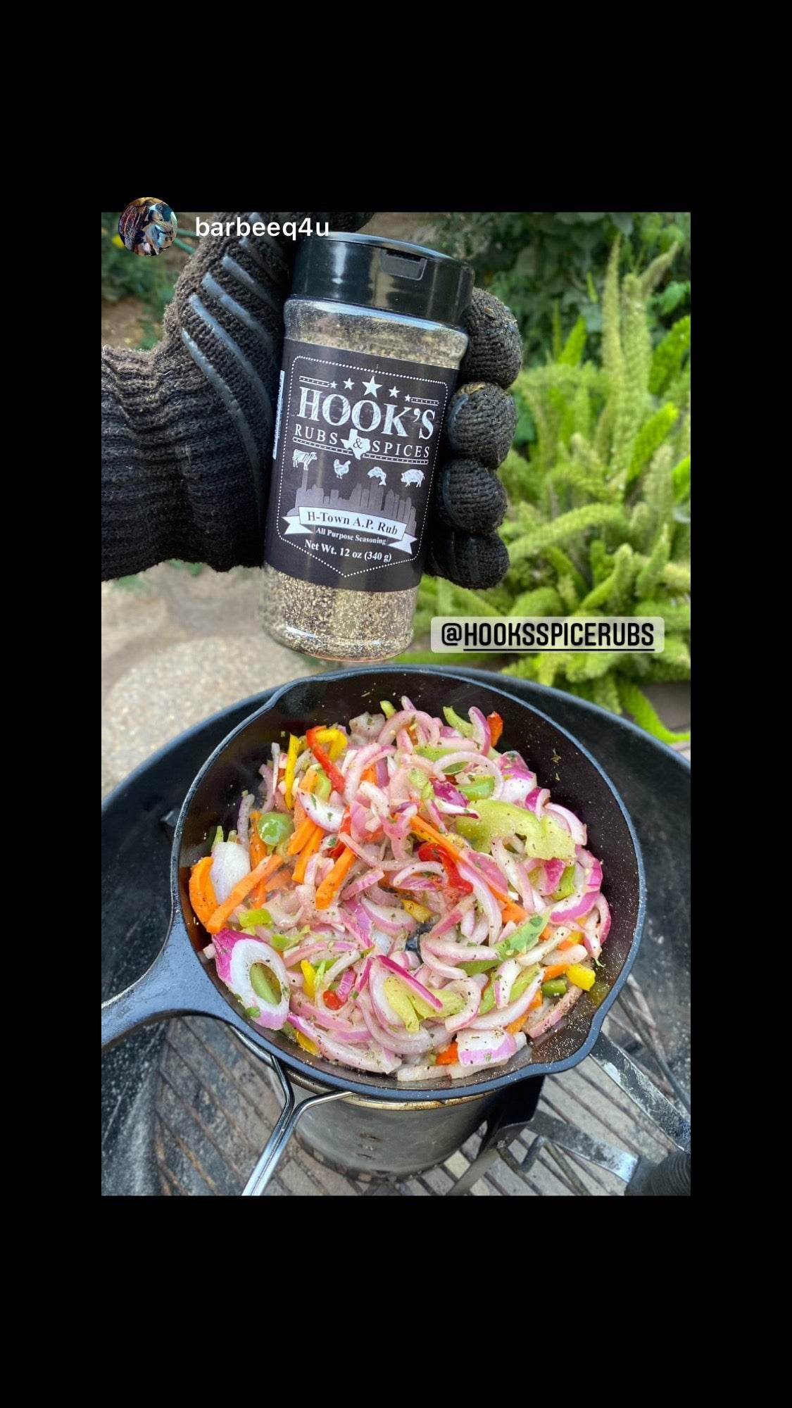 H-Town A.P. Rub - All Purpose SPG Seasoning - Hook's Rubs & Spices