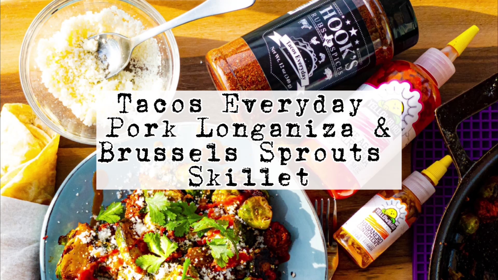 Tacos Everyday - Tex-Mex Seasoning 12 oz – a handcrafted blend that adds authentic Tex-Mex flair to any dish. Perfect for seasoning meats and vegetables in tacos, fajitas, nachos, and quesadillas. Also ideal for rimming margarita glasses or spicing up Micheladas. Allergy-friendly, gluten-free, keto-friendly, all-natural, and produced in small batches pit barrel Brussels sprouts skillet hot sauce