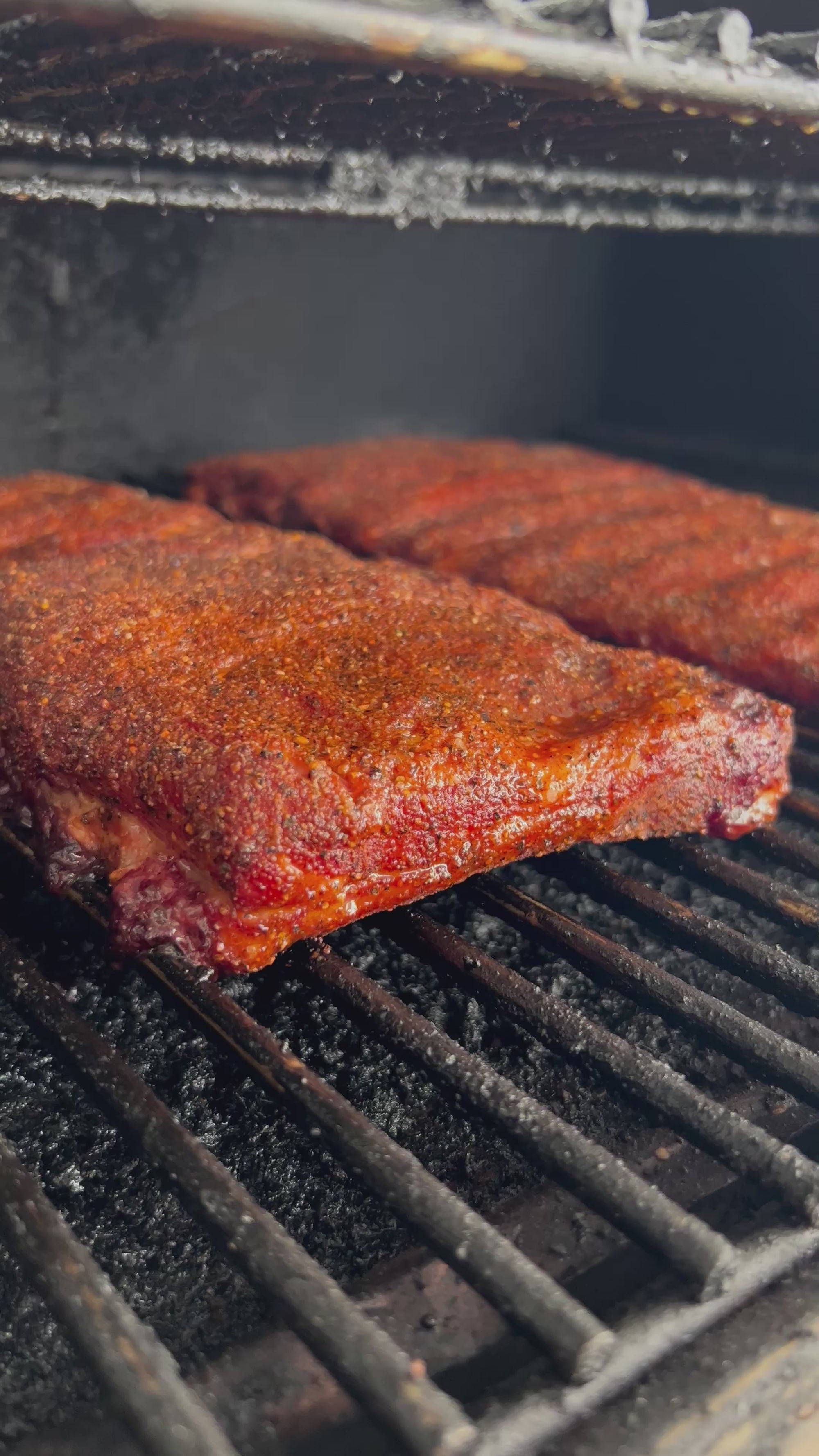 Smoked Ribs Smokin’ Sweetness All-Purpose BBQ Rub 12 oz – sweet, smoky, and savory seasoning for beef, pork, chicken, seafood, and vegetables. Gluten-free, nut-free, soy-free, wheat-free, dairy-free, seafood-free, shellfish-free, bbq, smoking meat, grilling, baking, award winning, American Royal 4th best sweet seasoning on the planet