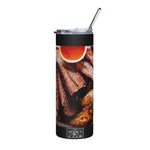 Load image into Gallery viewer, Meat Drippings - 20 oz Stainless steel tumbler

