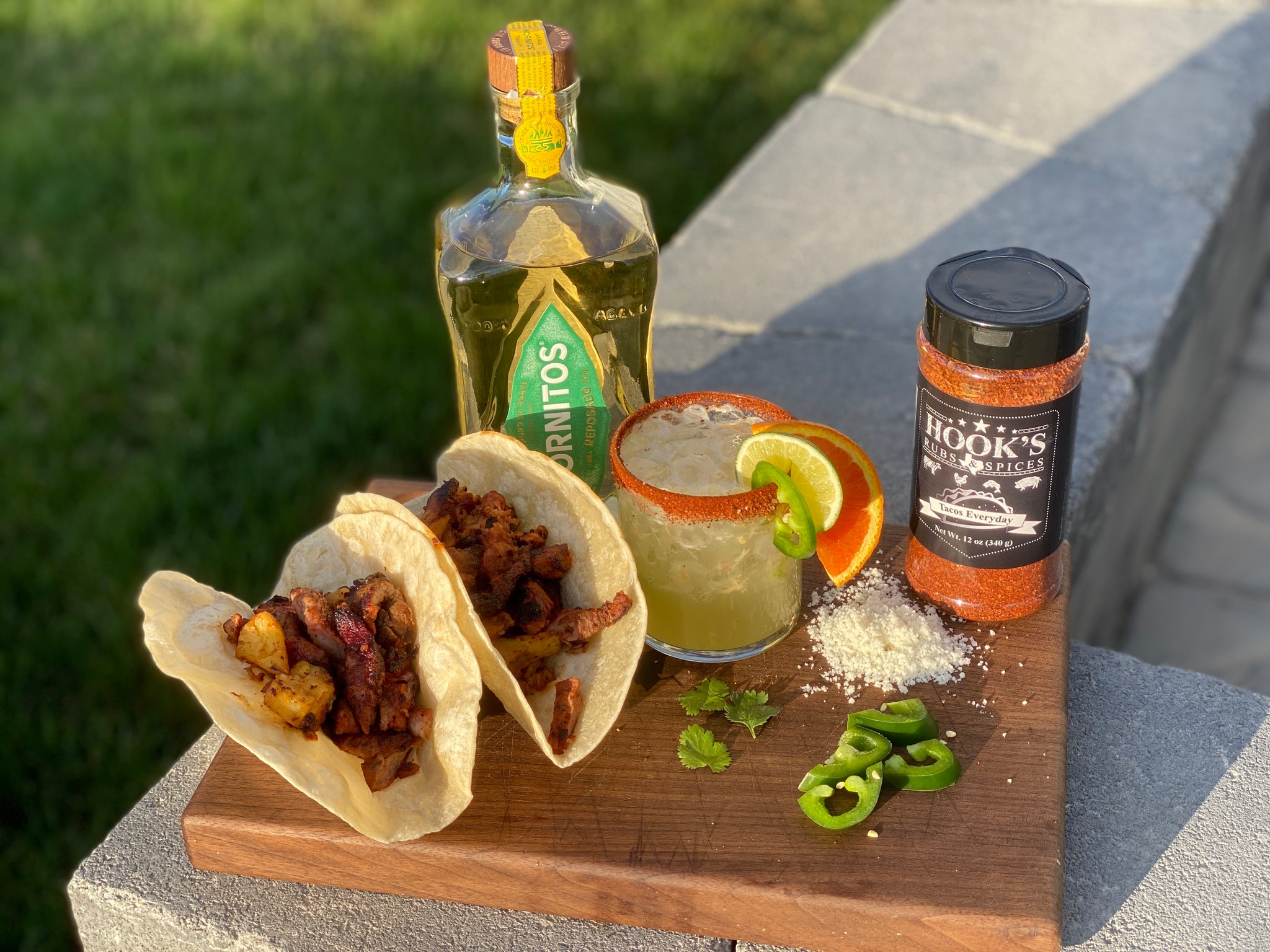 The Rio Grande Margarita with Hook’s Tacos Everyday for Hook’s Rub Thirsty Thursday