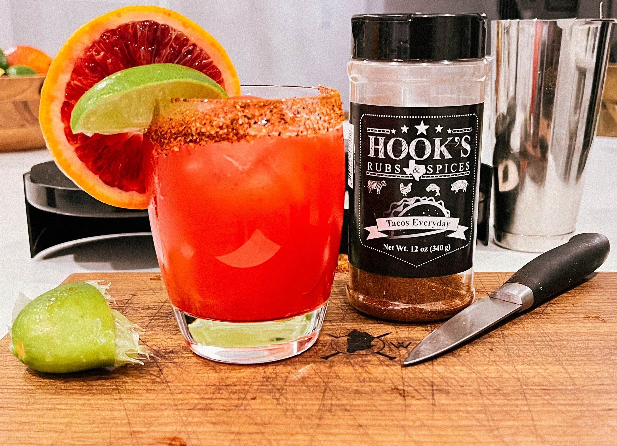Blood Orange Margarita with Tacos Everyday ft. The FlasKap - Hook's Rubs & Spices