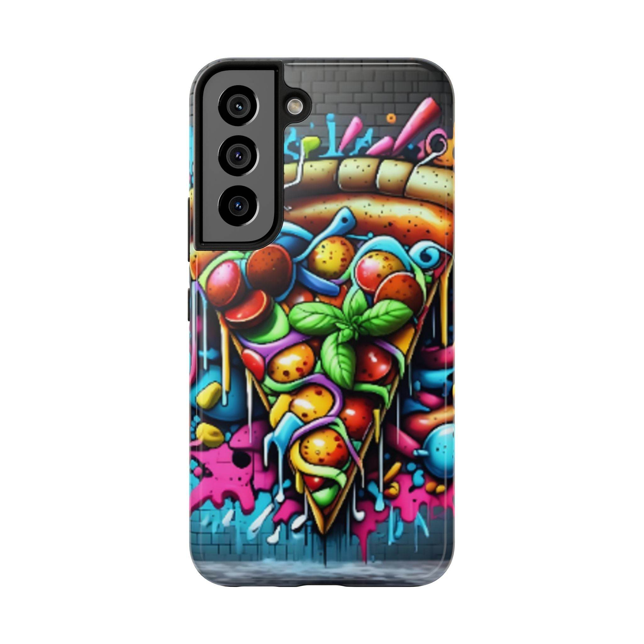 Graffiti Pizza Phone Case - Samsung Galaxy 21 22 23 24 Tough Case - Hook's Rubs & Spices