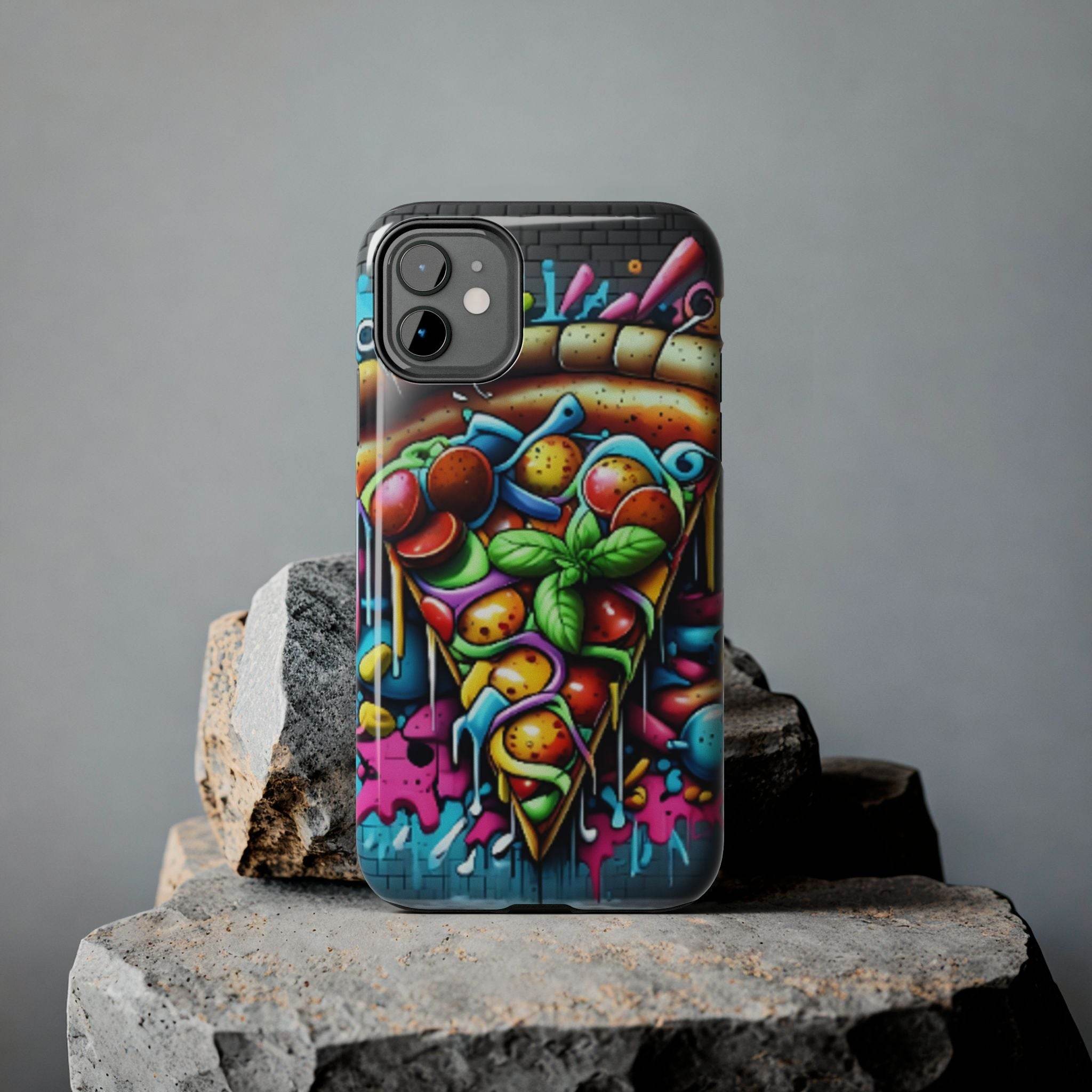 Graffiti Pizza Phone Case - iPhone Tough Case - Hook's Rubs & Spices