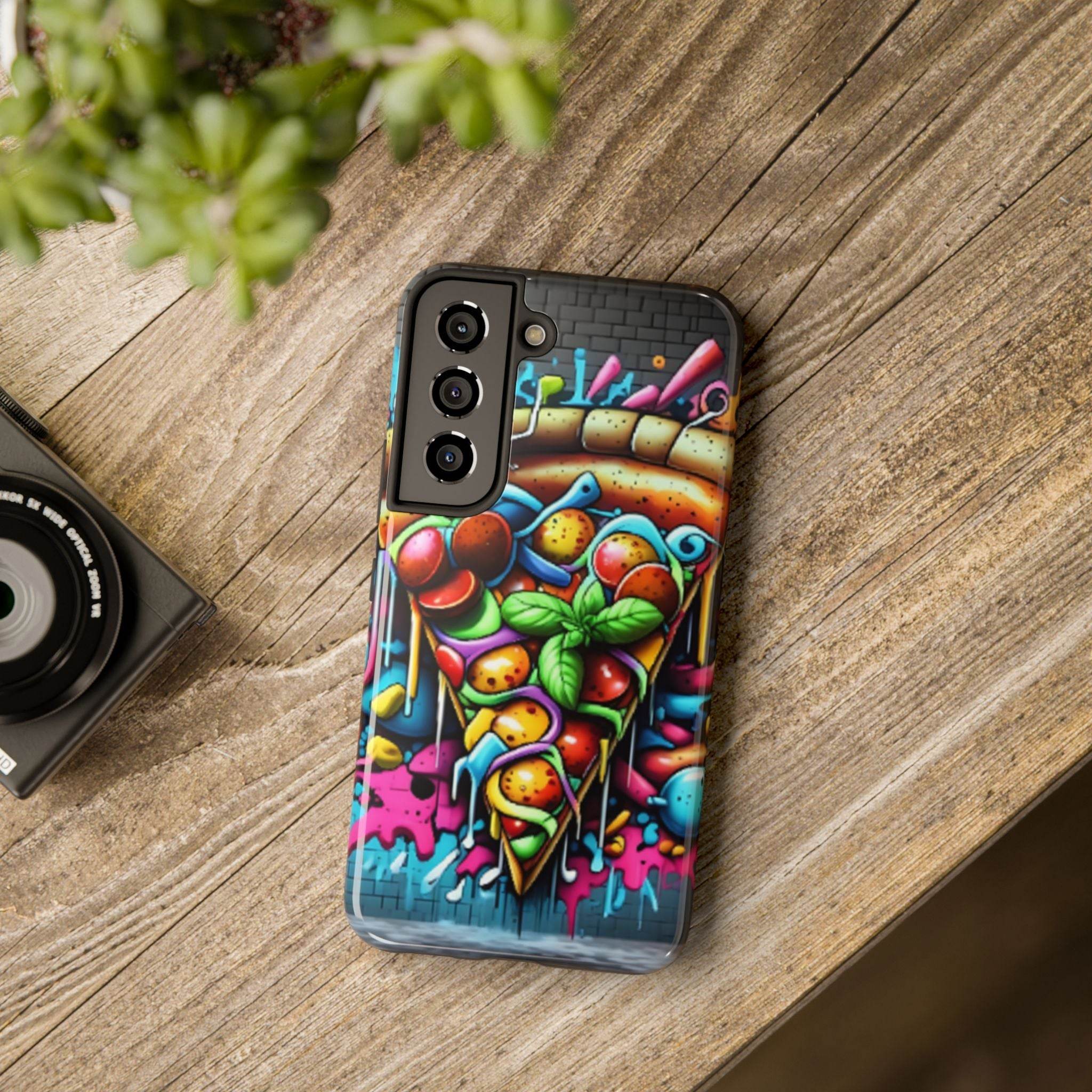 Graffiti Pizza Phone Case - Samsung Galaxy 21 22 23 24 Tough Case - Hook's Rubs & Spices