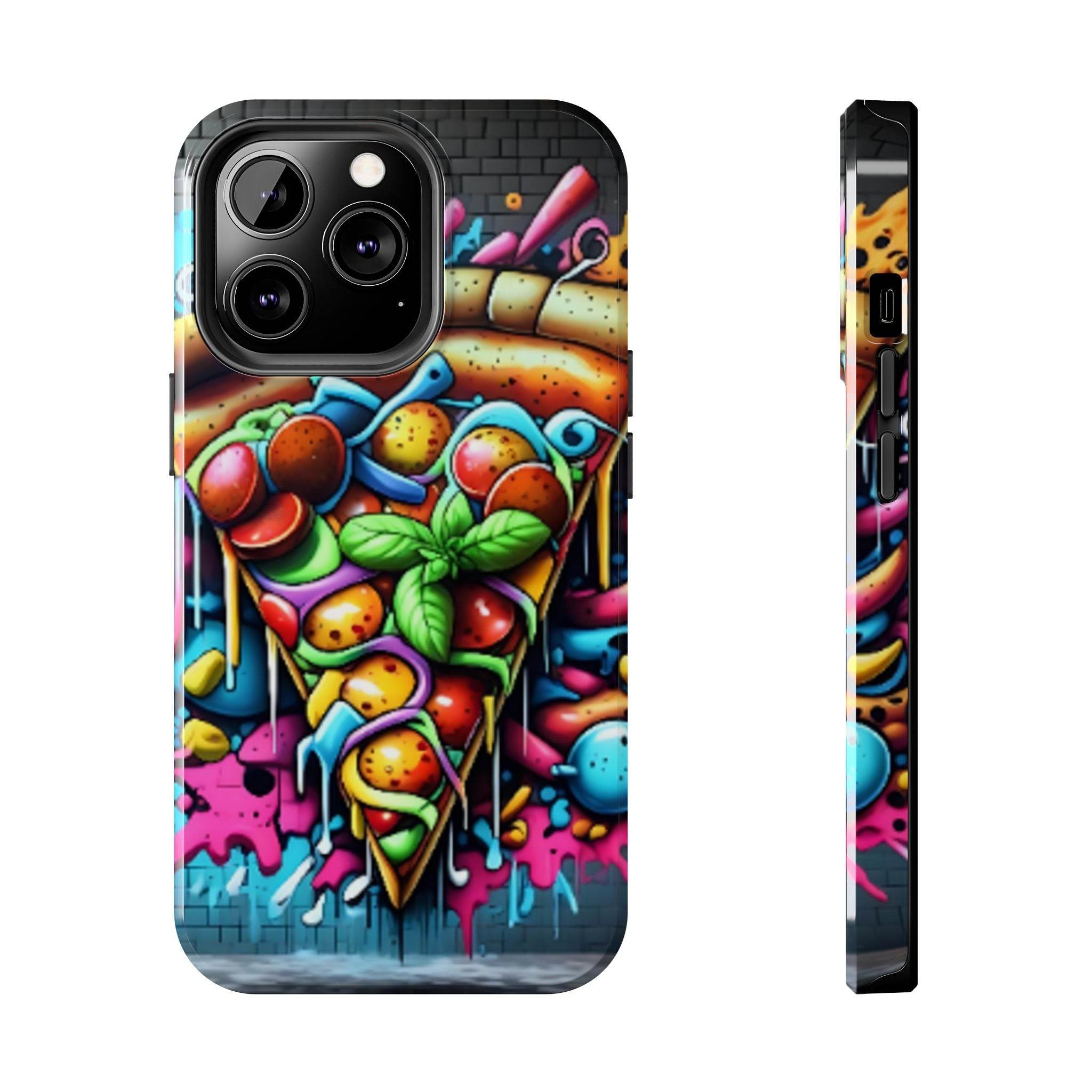 Graffiti Pizza Phone Case - iPhone Tough Case - Hook's Rubs & Spices