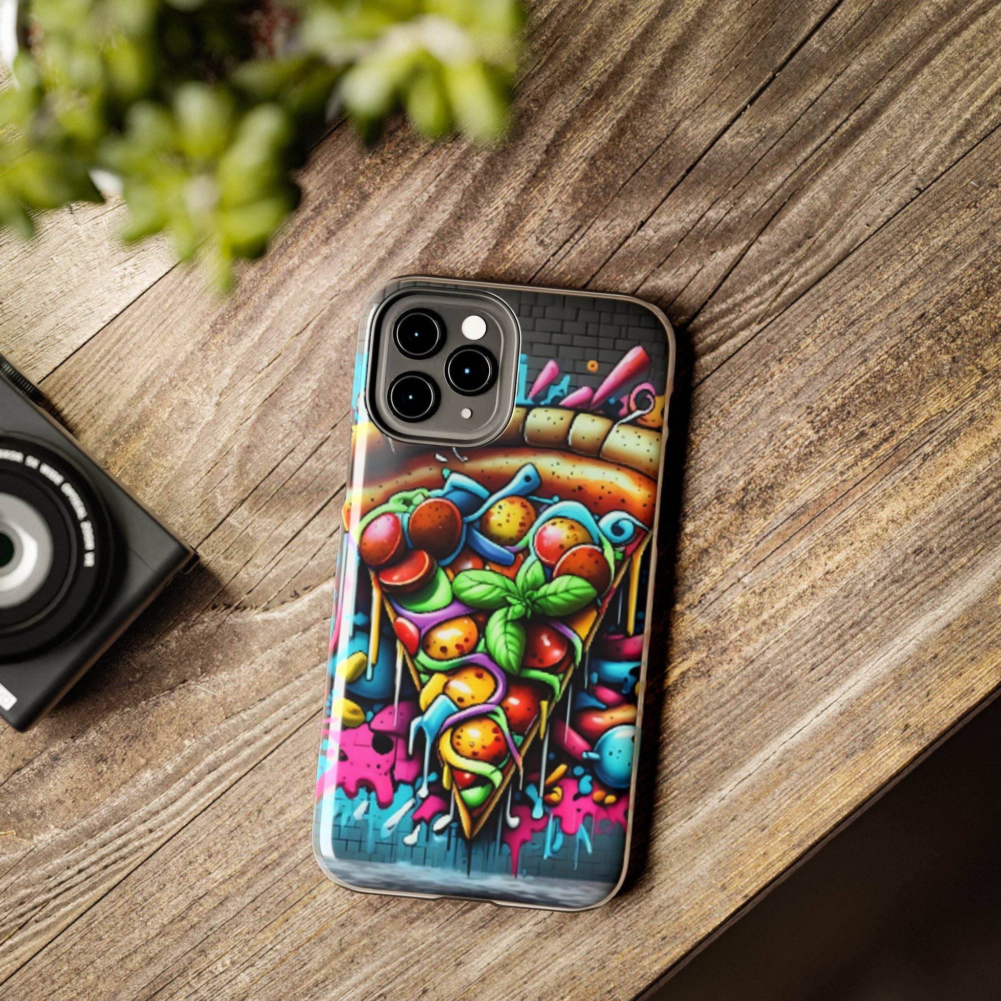 Graffiti Pizza Phone Case - iPhone Tough Case - Hook's Rubs & Spices