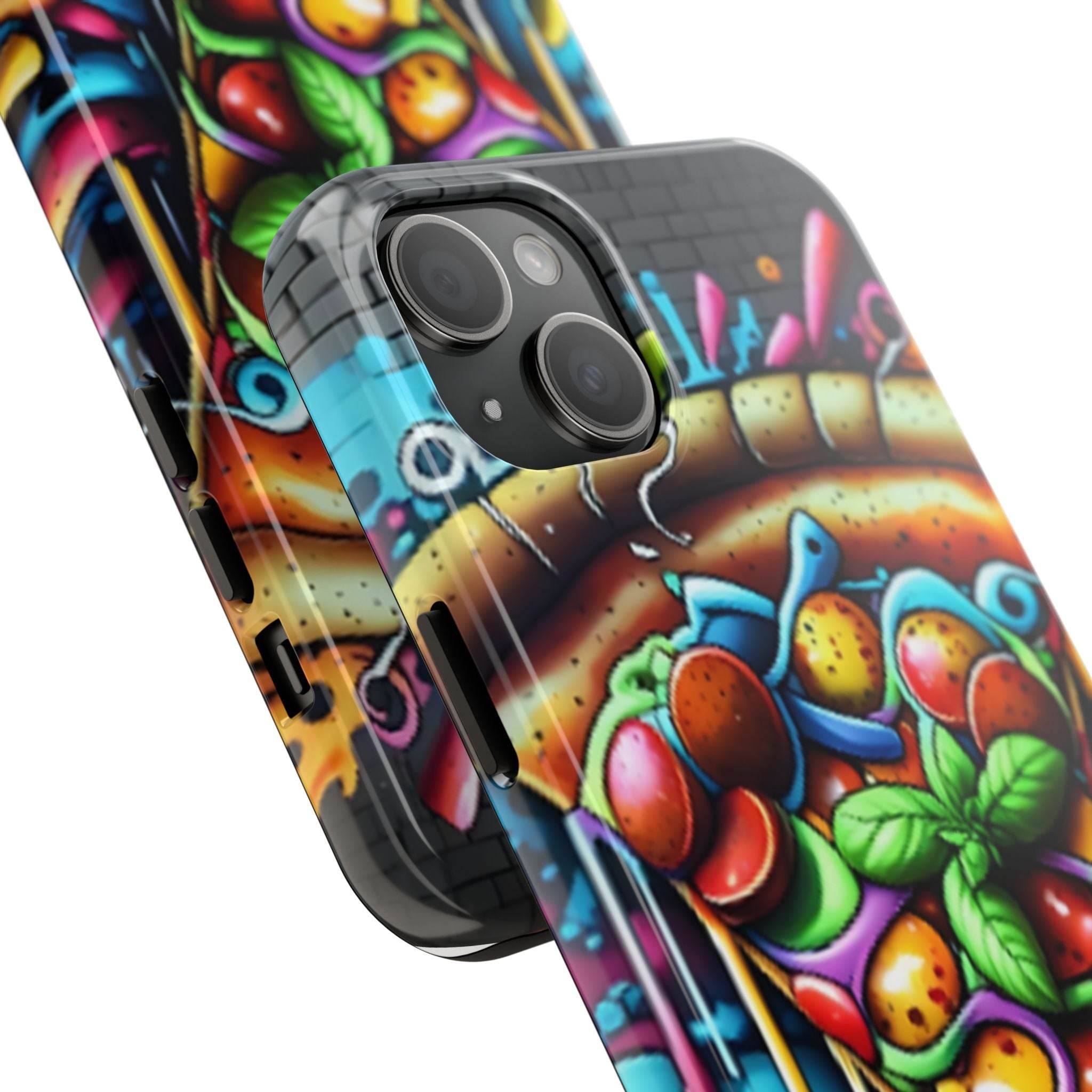 Graffiti Pizza Phone Case - iPhone Tough Case - Hook's Rubs & Spices
