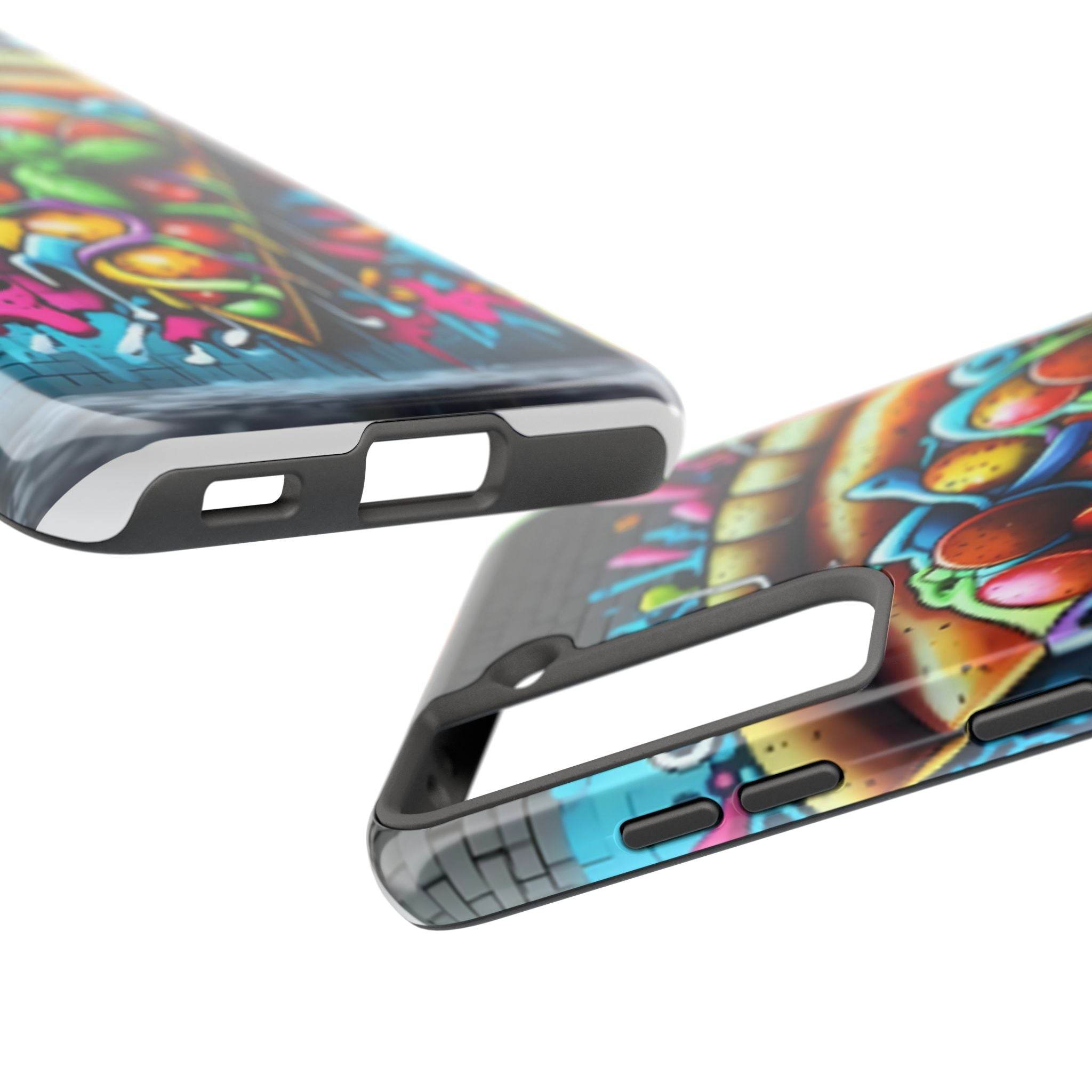 Graffiti Pizza Phone Case - Samsung Galaxy 21 22 23 24 Tough Case - Hook's Rubs & Spices