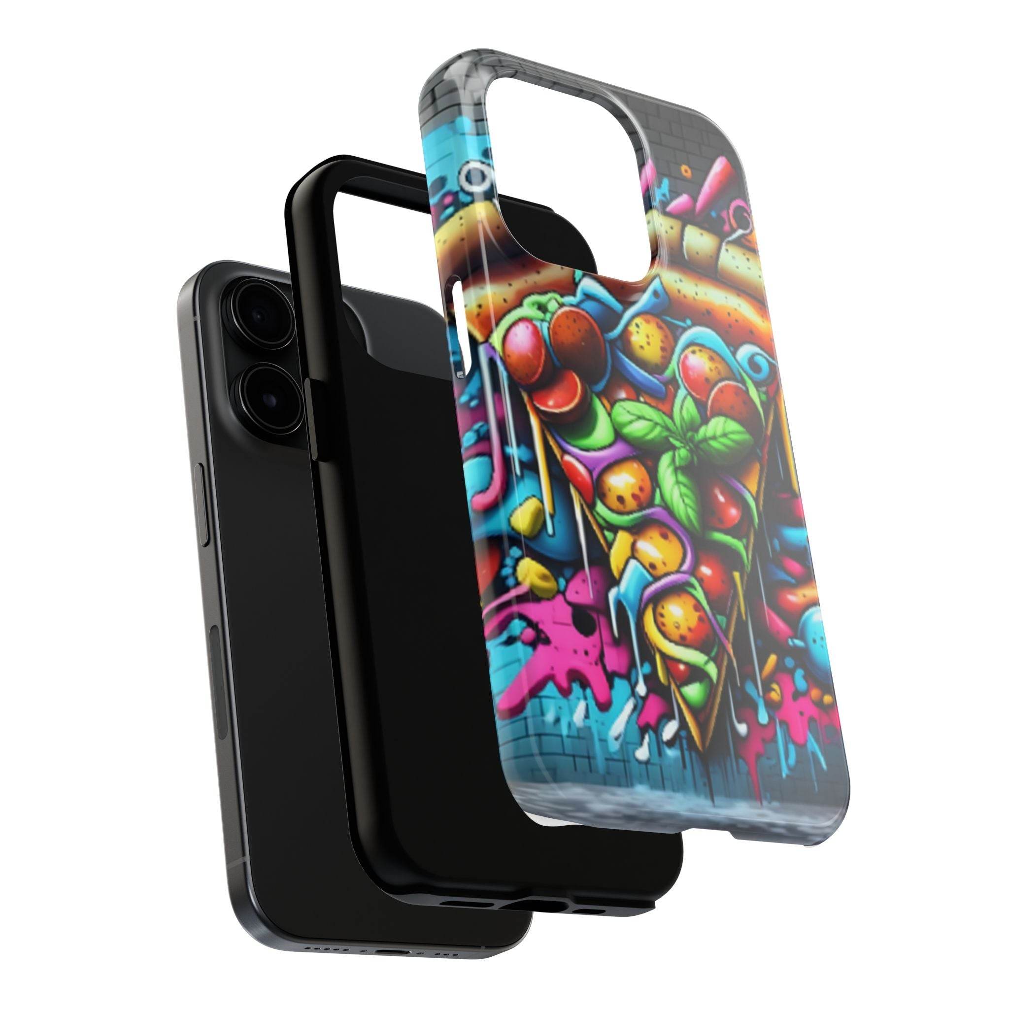 Graffiti Pizza Phone Case - iPhone Tough Case - Hook's Rubs & Spices