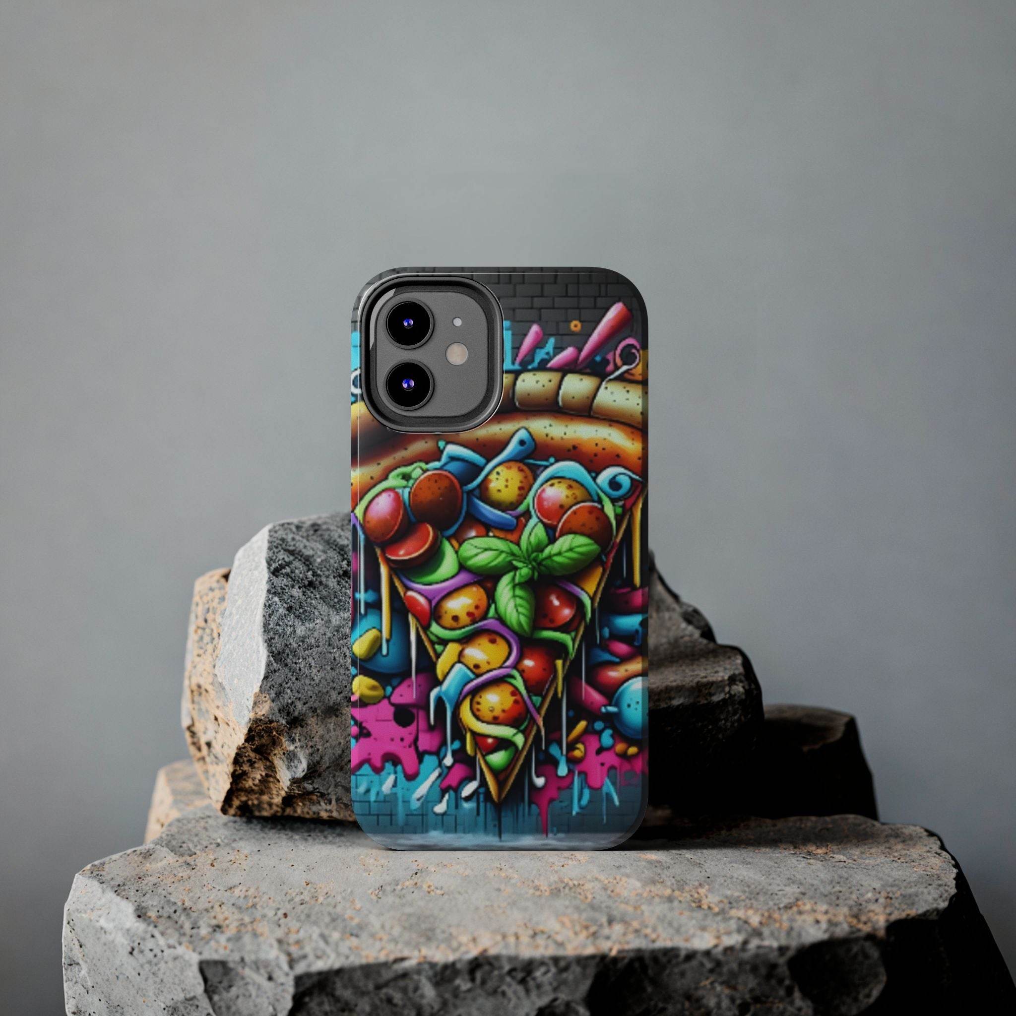 Graffiti Pizza Phone Case - iPhone Tough Case - Hook's Rubs & Spices