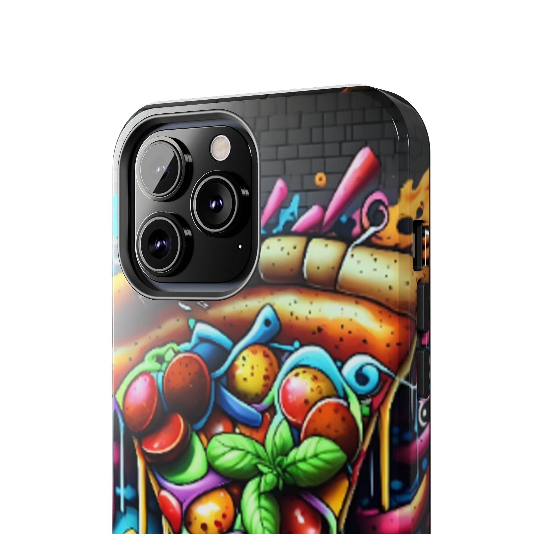 Graffiti Pizza Phone Case - iPhone Tough Case - Hook's Rubs & Spices