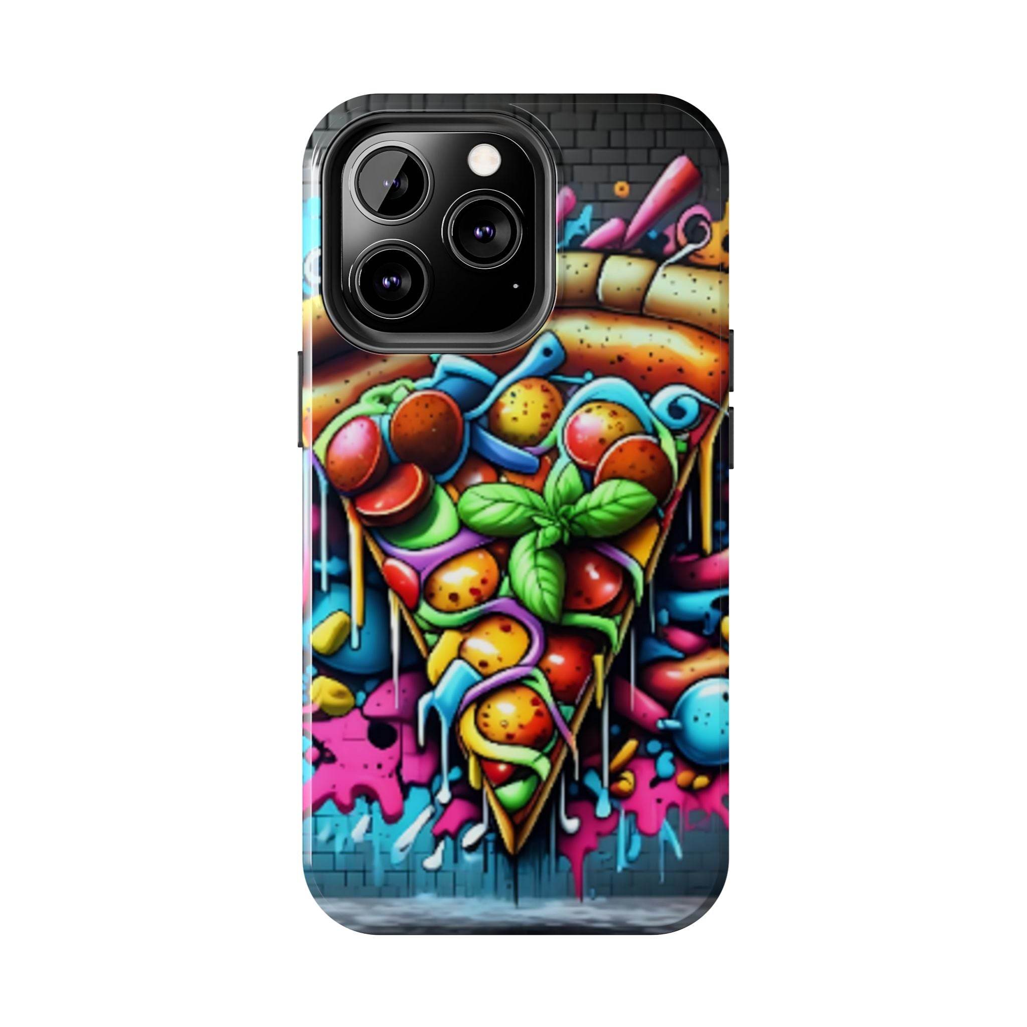 Graffiti Pizza Phone Case - iPhone Tough Case - Hook's Rubs & Spices