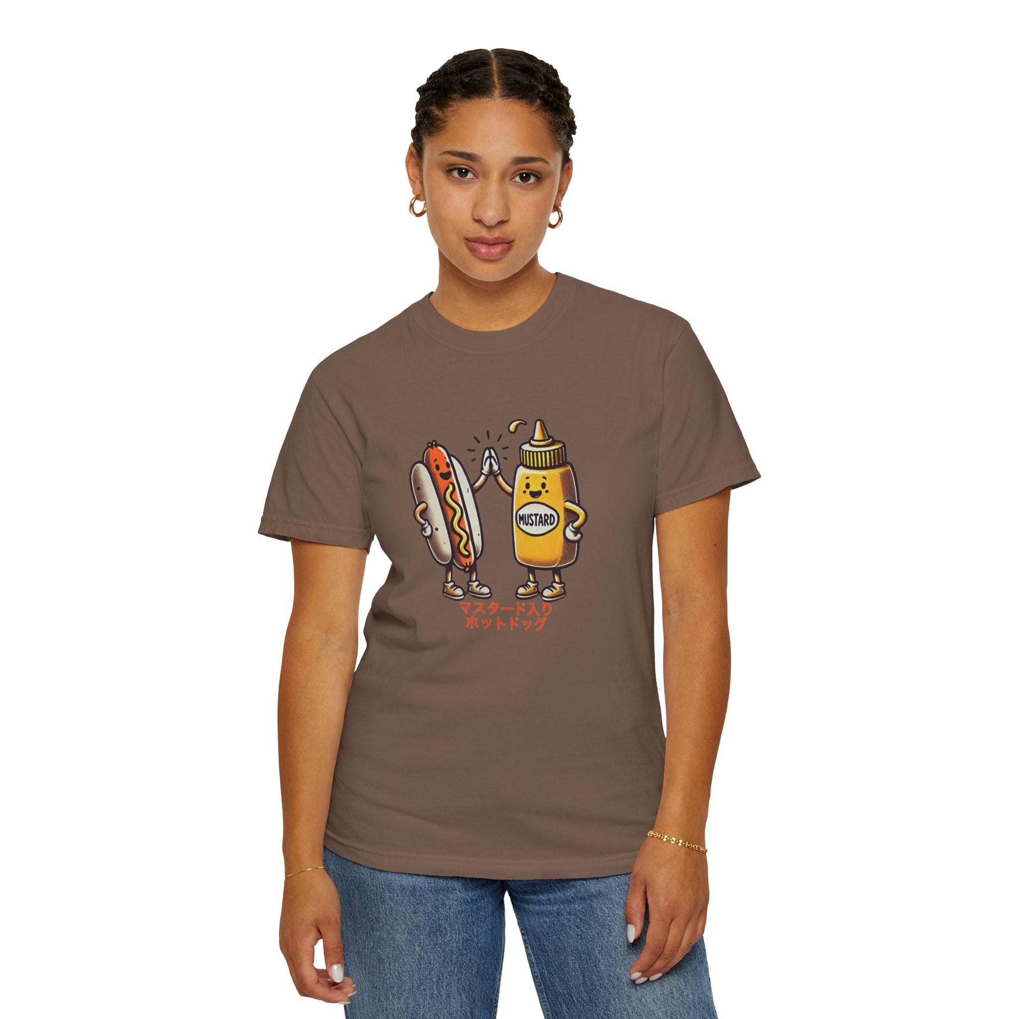 Vintage Hot Dog + Mustard High Five - Tee