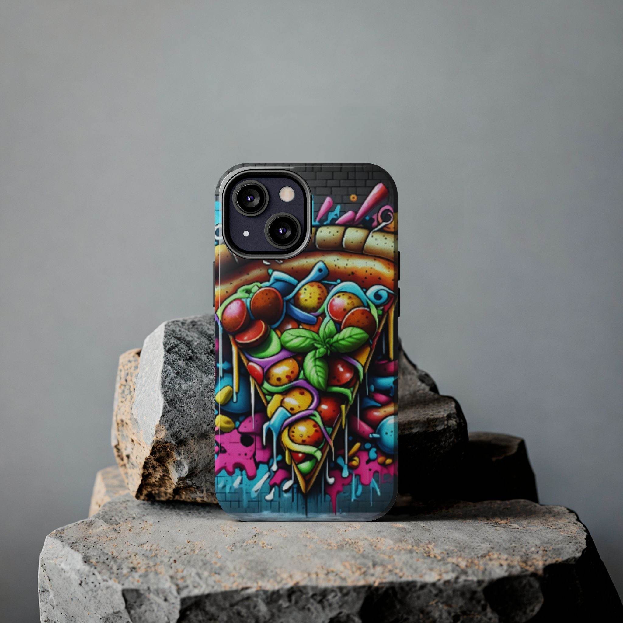 Graffiti Pizza Phone Case - iPhone Tough Case - Hook's Rubs & Spices