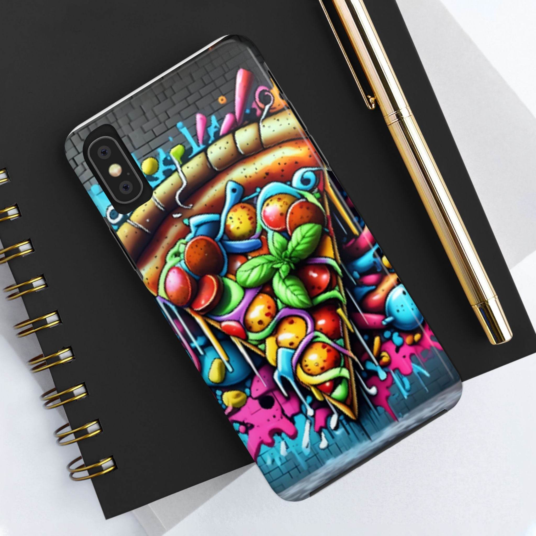 Graffiti Pizza Phone Case - iPhone Tough Case - Hook's Rubs & Spices