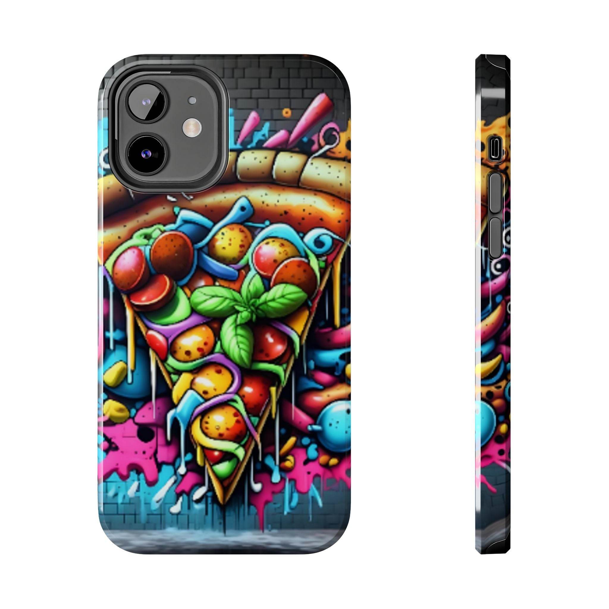 Graffiti Pizza Phone Case - iPhone Tough Case - Hook's Rubs & Spices