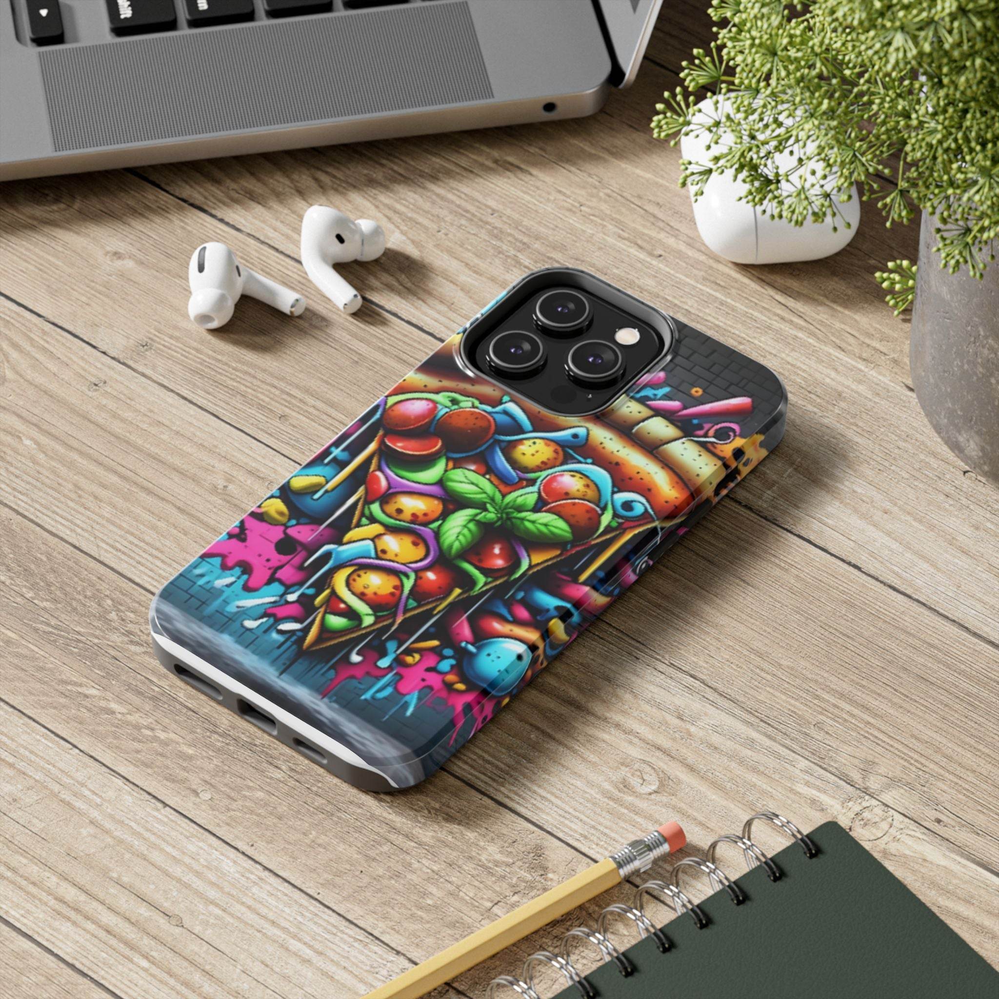 Graffiti Pizza Phone Case - iPhone Tough Case - Hook's Rubs & Spices