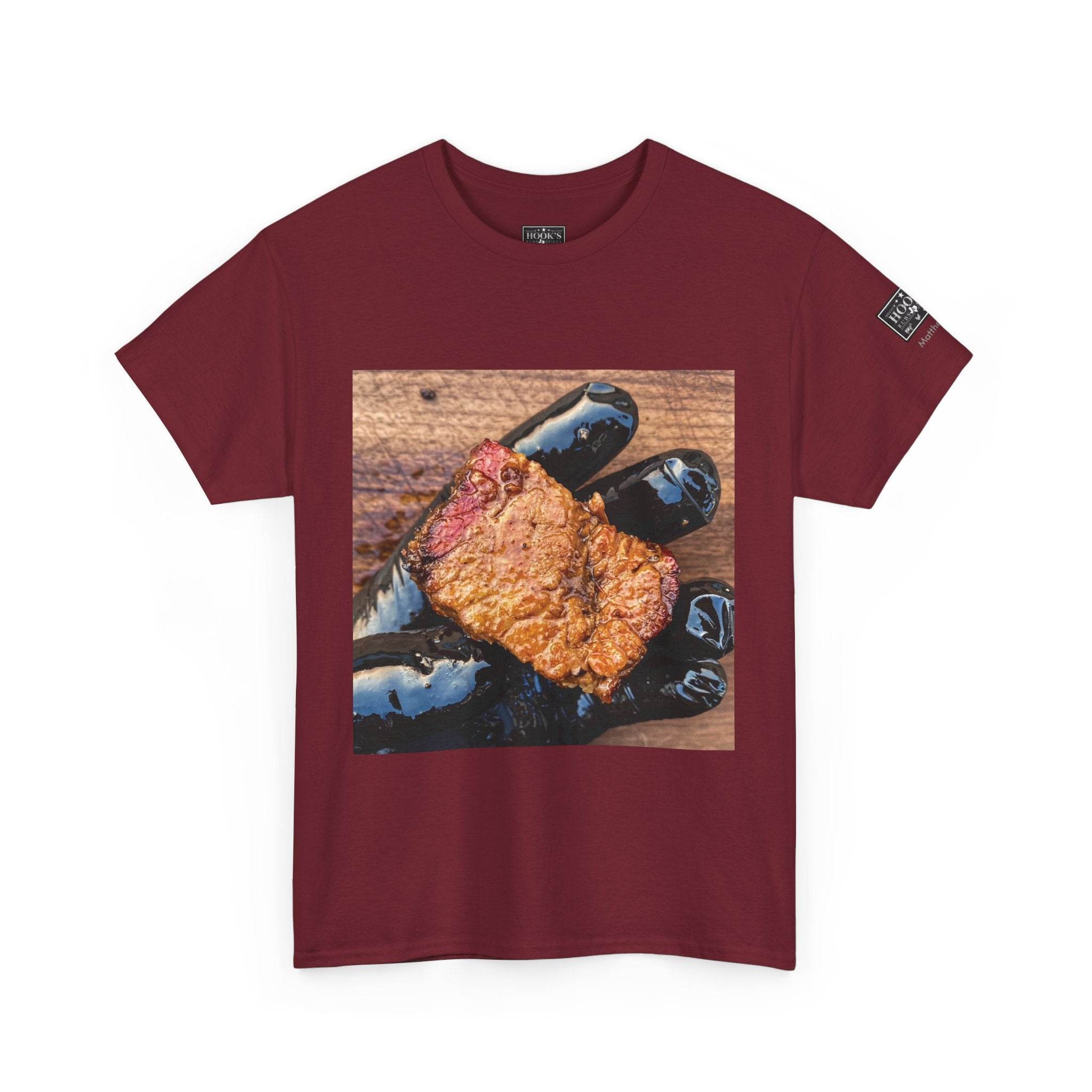 Juicy BBE - Brisket Burnt End Soft Cotton Tee - Hook's Rubs & Spices