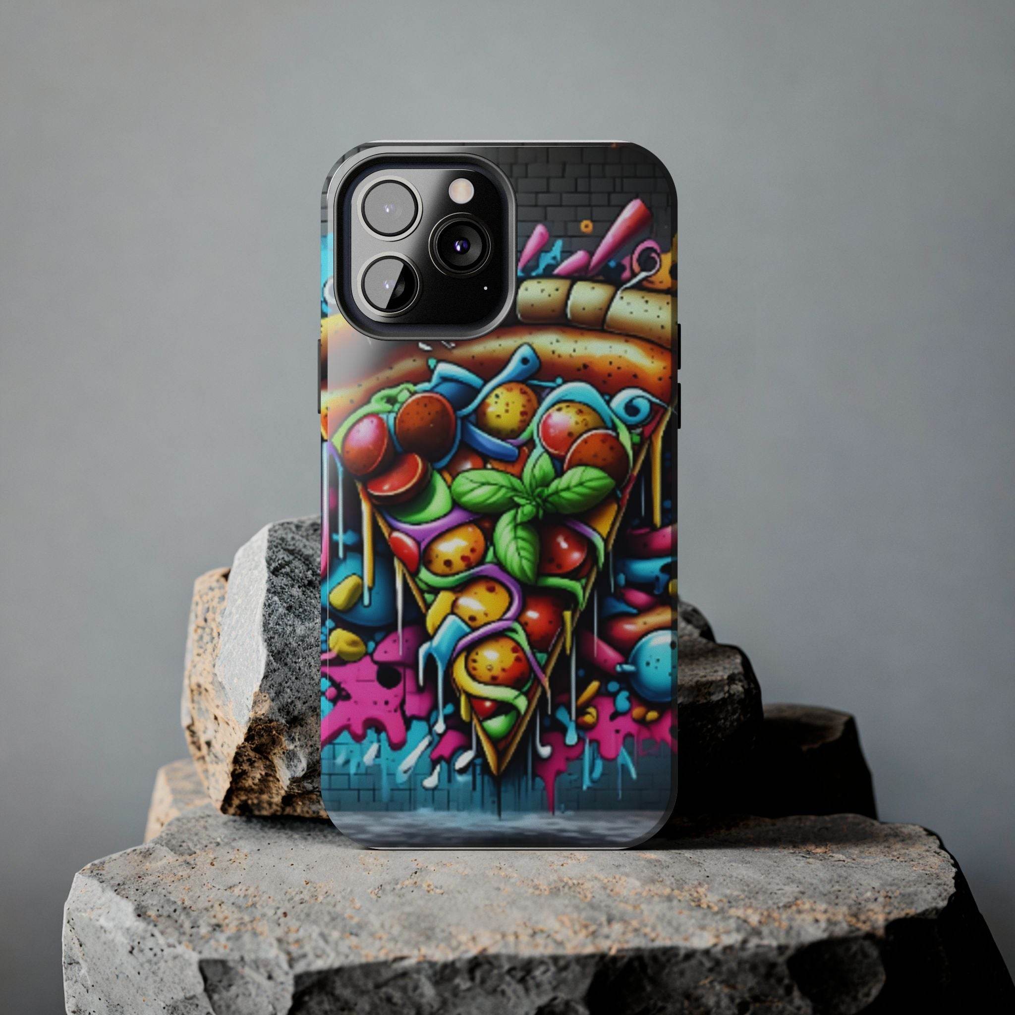 Graffiti Pizza Phone Case - iPhone Tough Case - Hook's Rubs & Spices