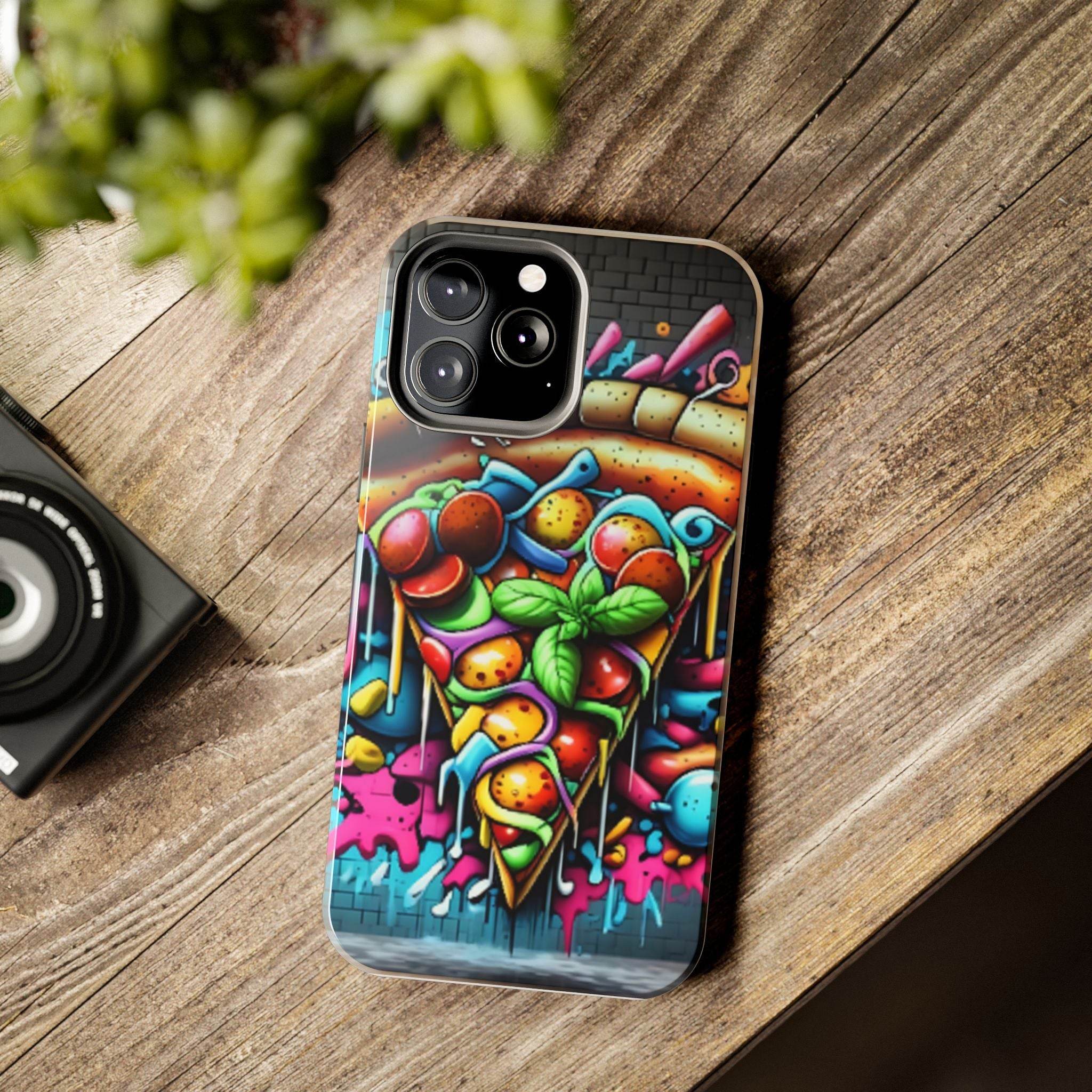 Graffiti Pizza Phone Case - iPhone Tough Case - Hook's Rubs & Spices