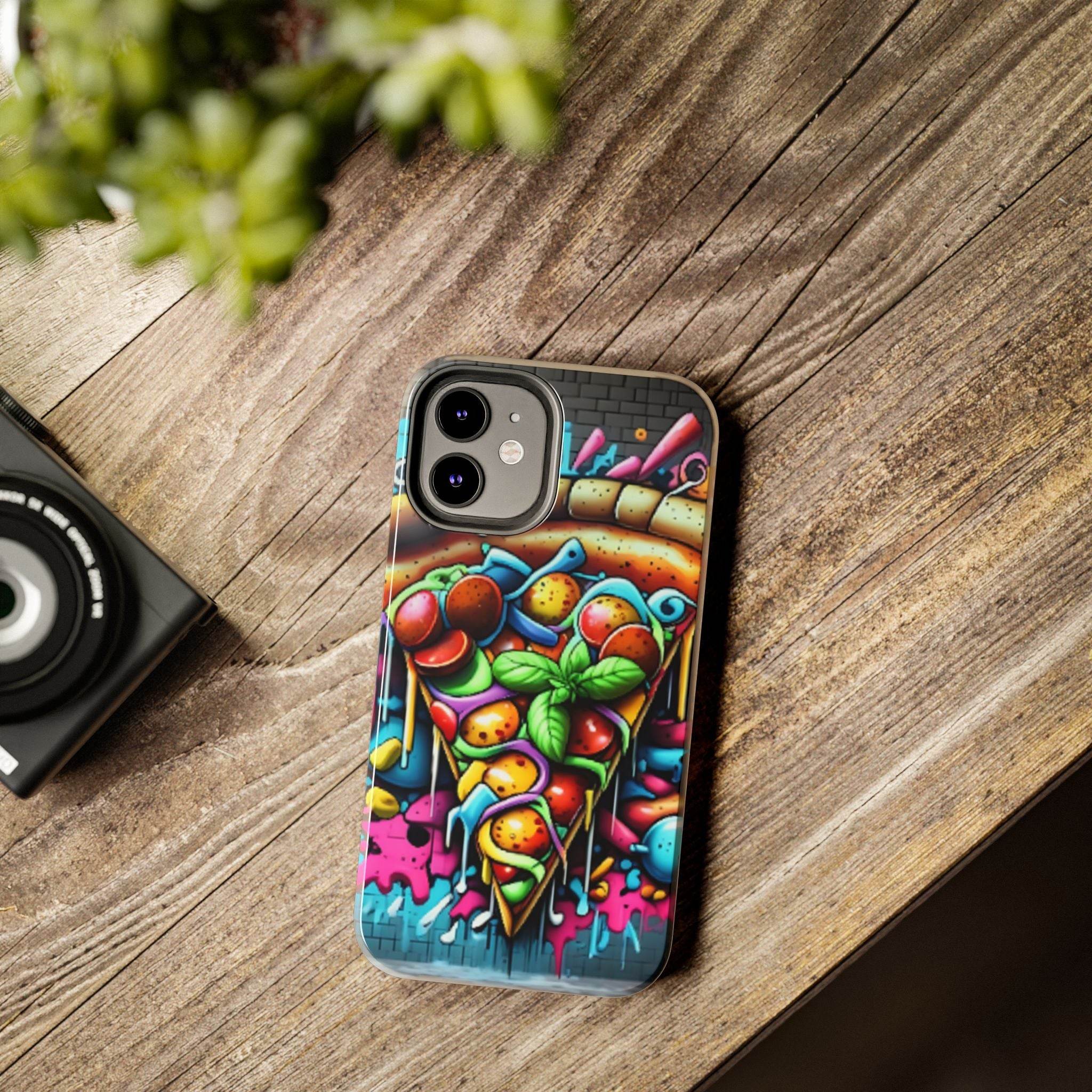 Graffiti Pizza Phone Case - iPhone Tough Case - Hook's Rubs & Spices