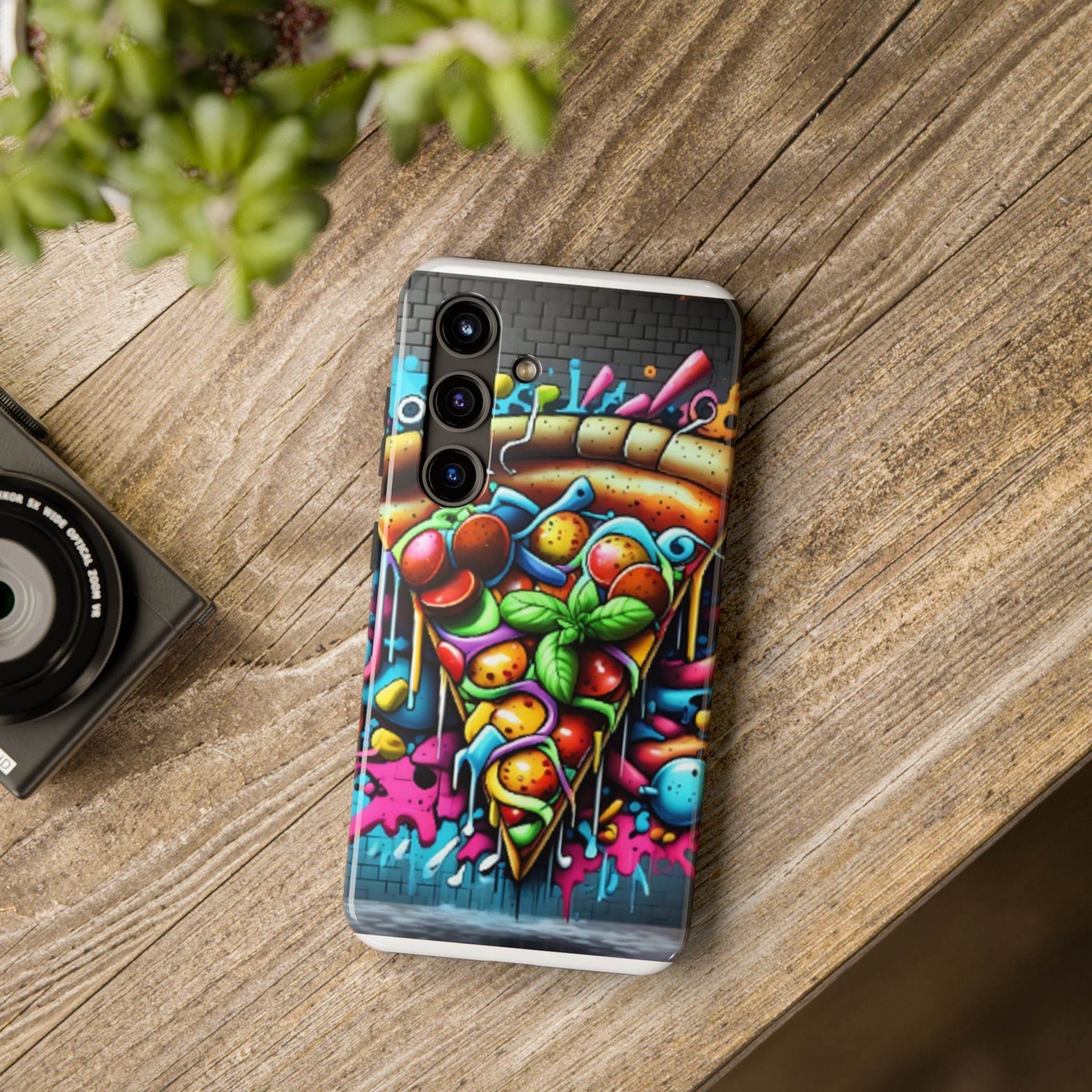 Graffiti Pizza Phone Case - Samsung Galaxy 21 22 23 24 Tough Case - Hook's Rubs & Spices