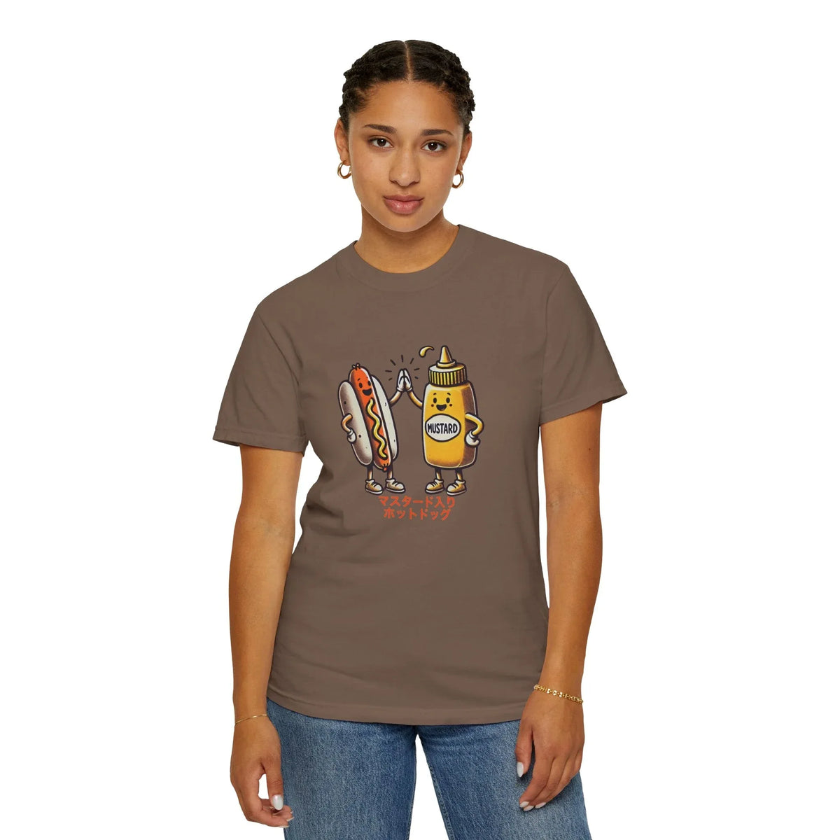 Vintage Hot Dog + Mustard High Five - Tee - Hook's Rubs & Spices