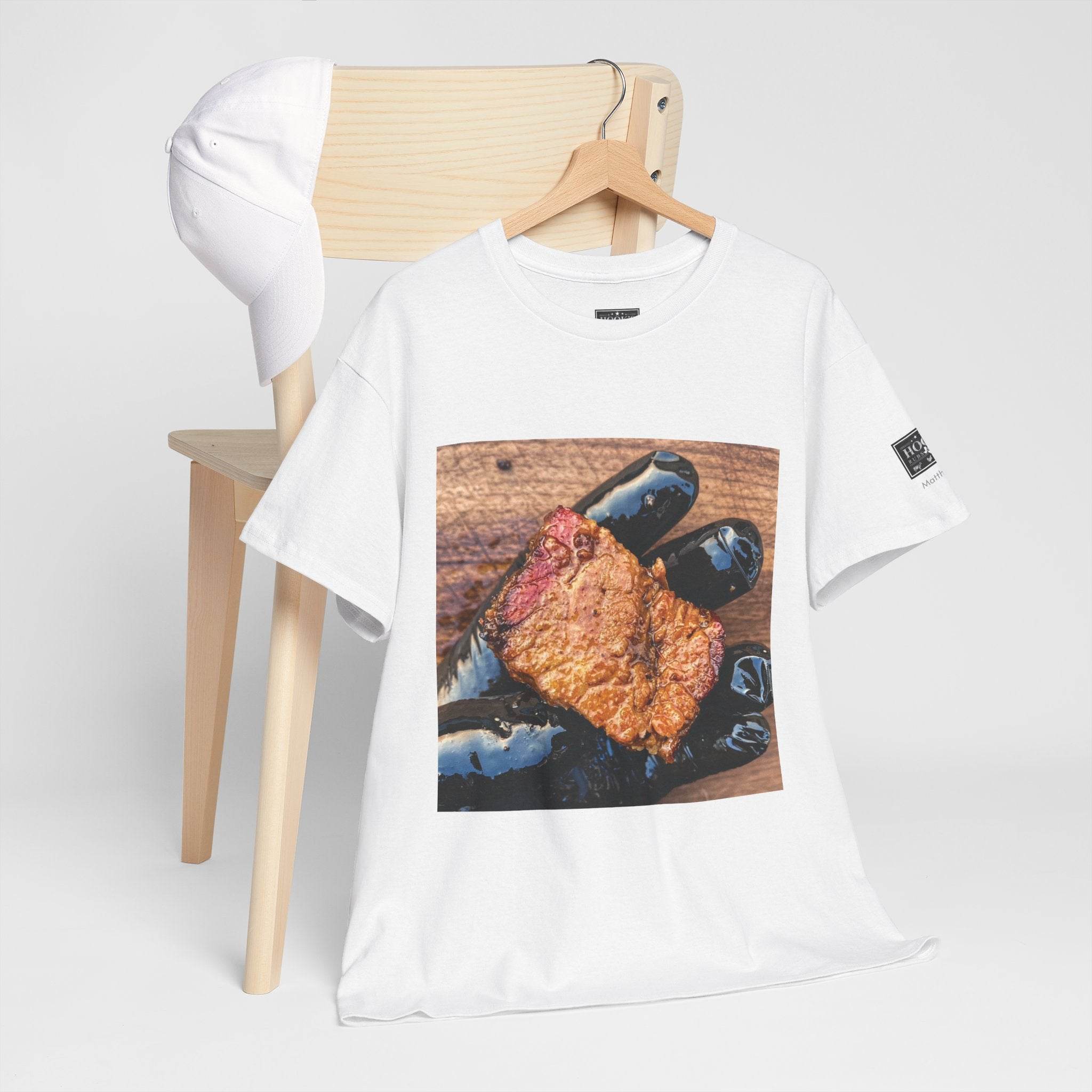 Juicy BBE - Brisket Burnt End Soft Cotton Tee - Hook's Rubs & Spices