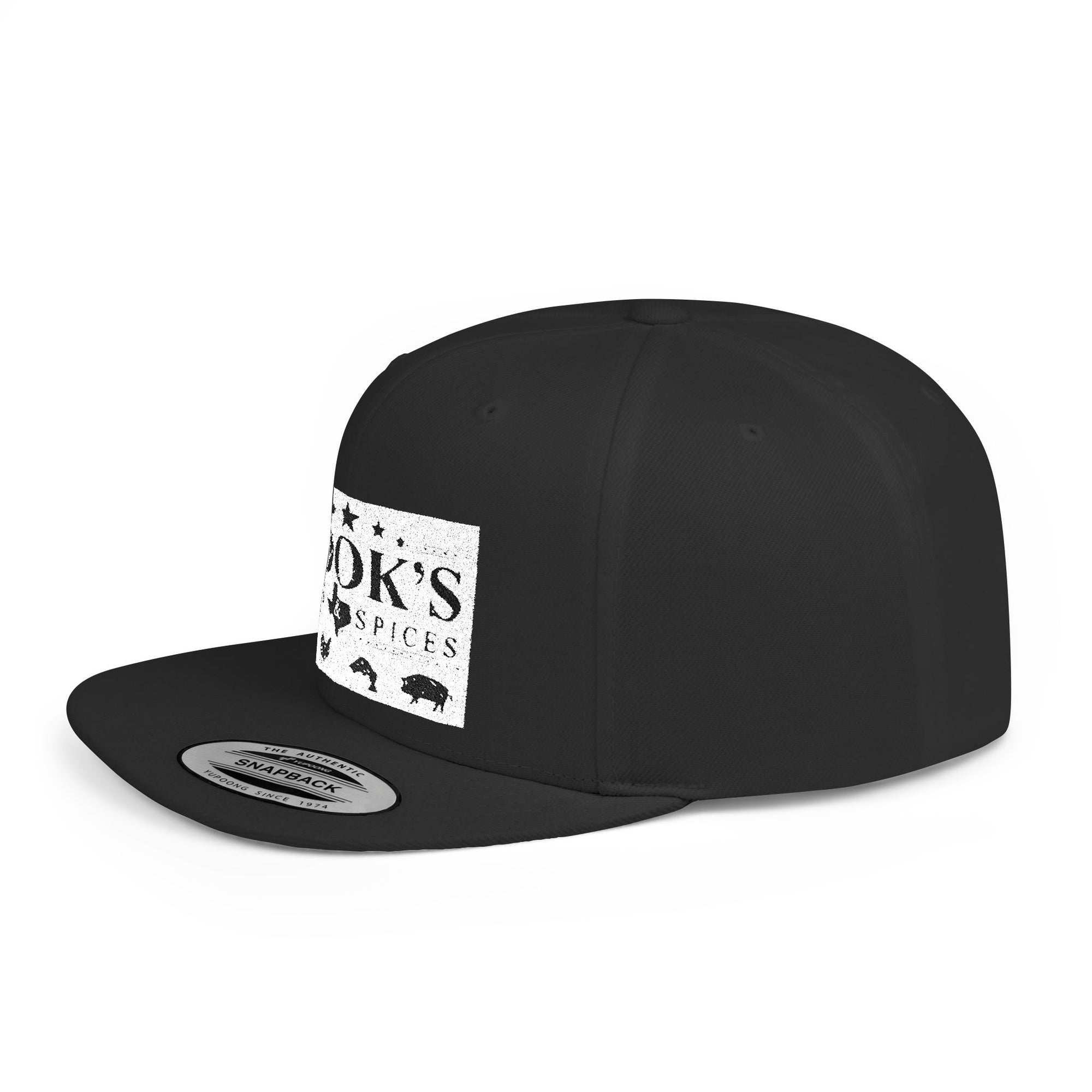 Hook's Rub White Logo Snapback Cap - Embroidered