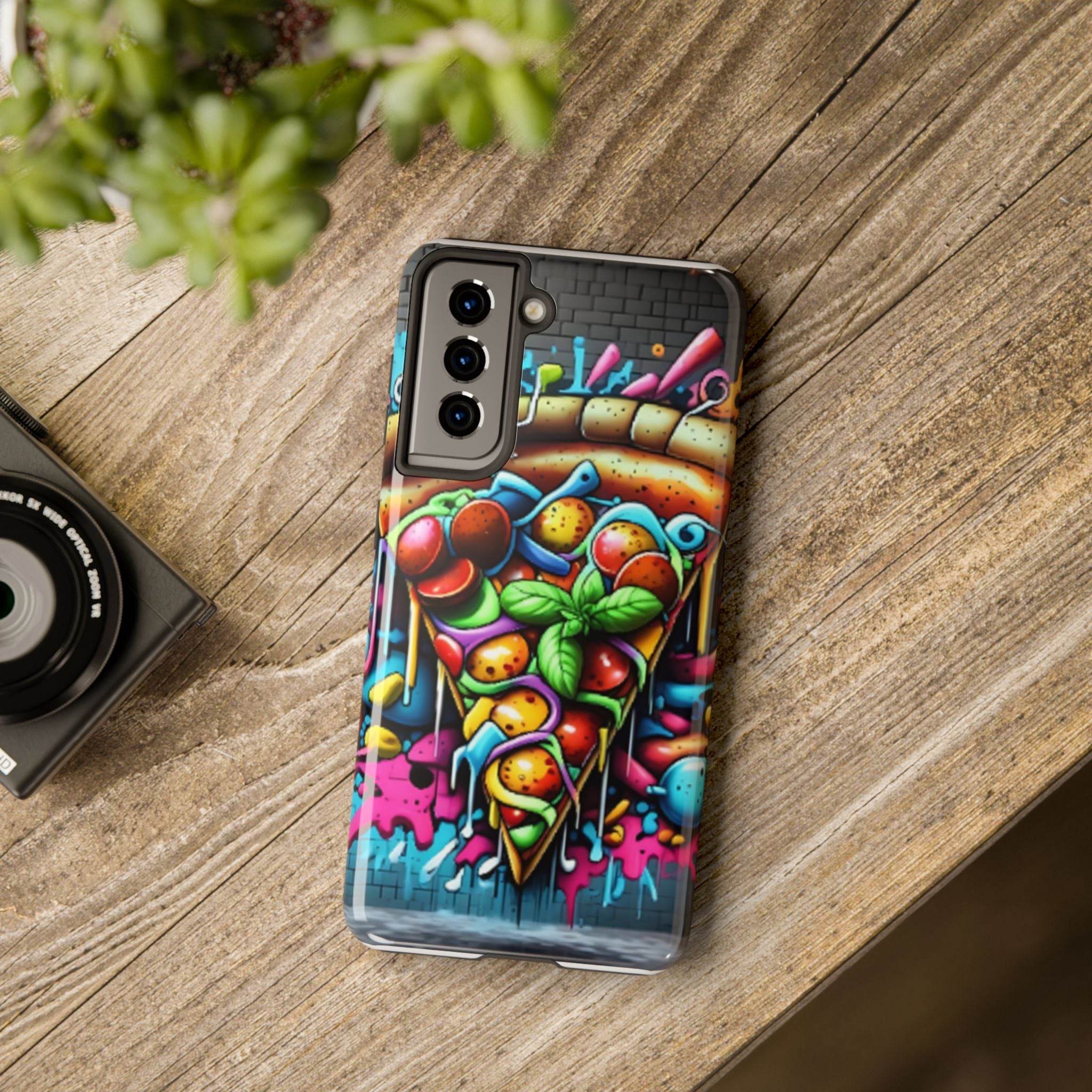 Graffiti Pizza Phone Case - Samsung Galaxy 21 22 23 24 Tough Case - Hook's Rubs & Spices
