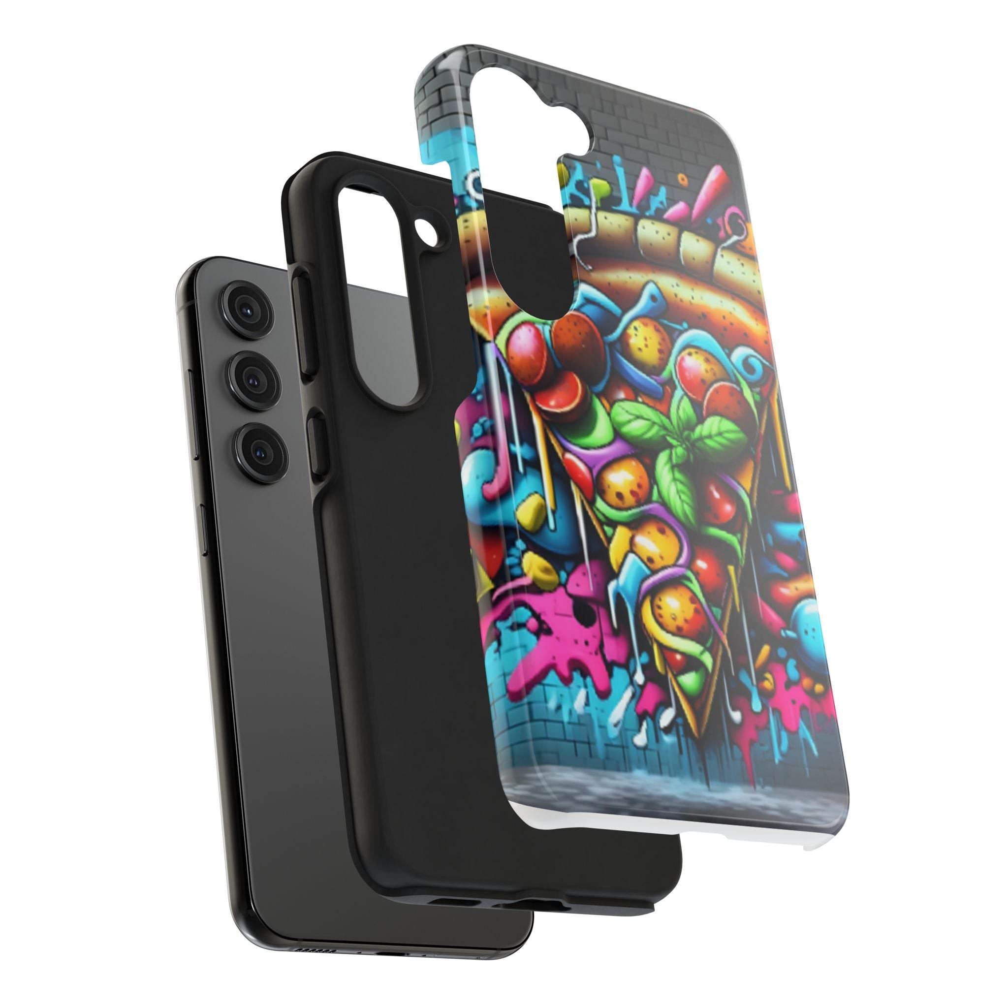 Graffiti Pizza Phone Case - Samsung Galaxy 21 22 23 24 Tough Case - Hook's Rubs & Spices