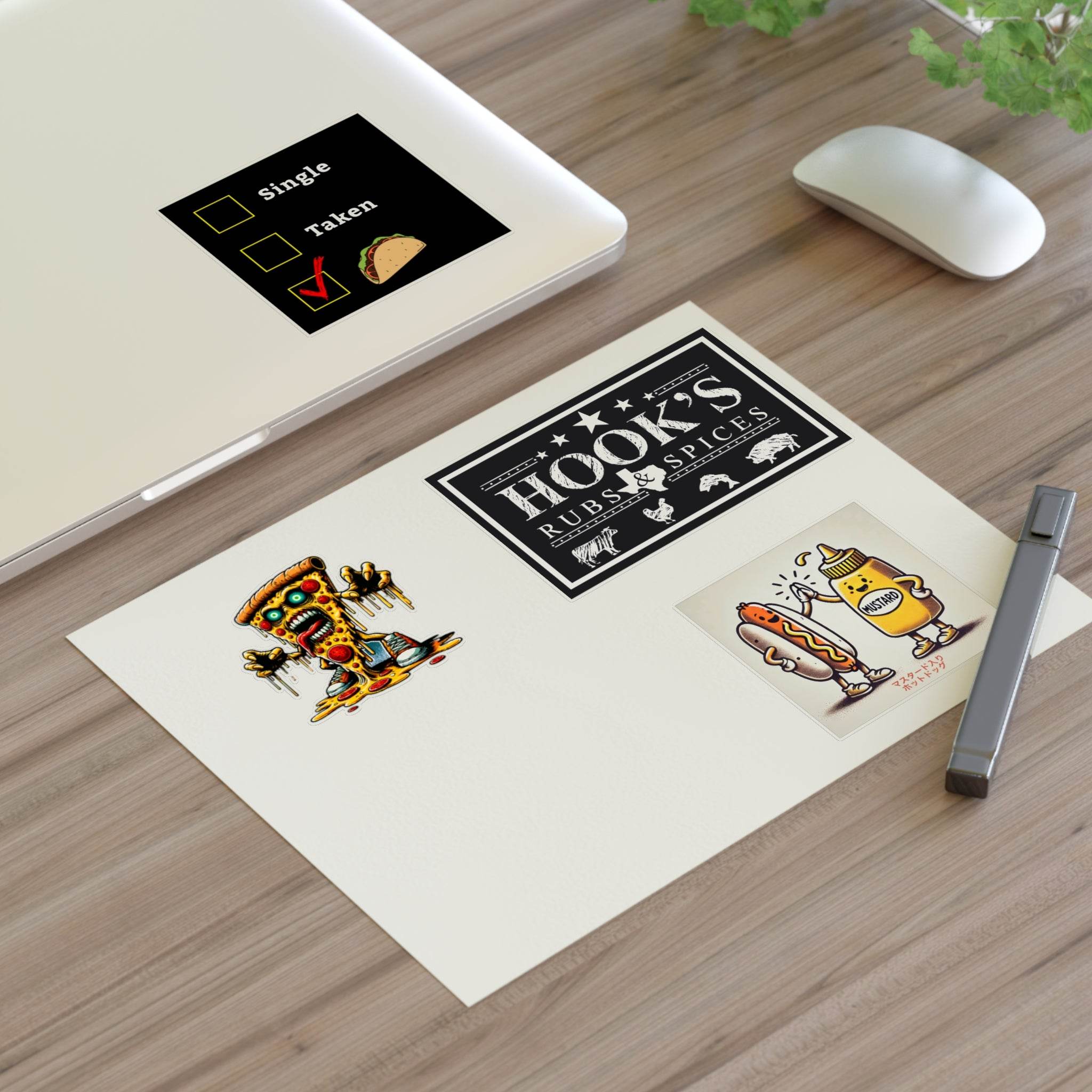 Hook's Rub Silly Sticker Sheet Collection - Hook's Rubs & Spices