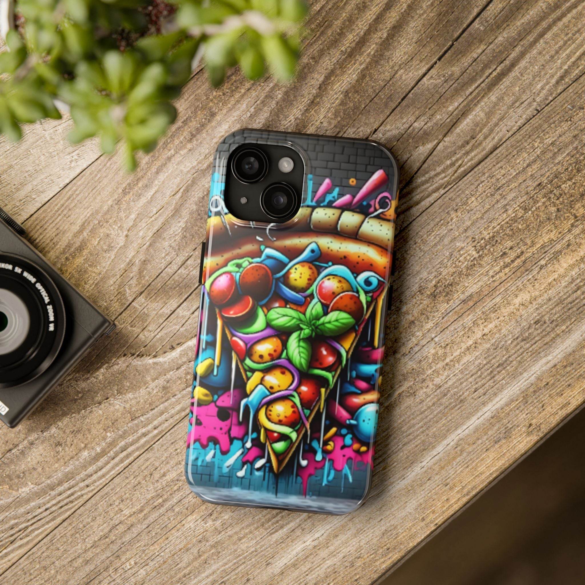 Graffiti Pizza Phone Case - iPhone Tough Case - Hook's Rubs & Spices