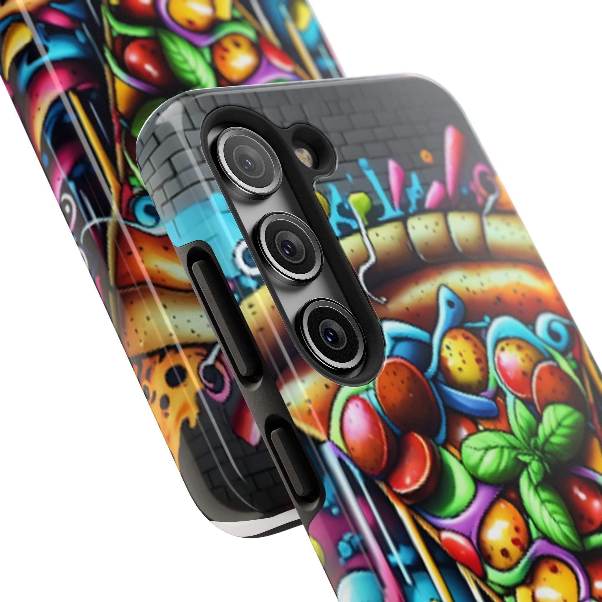 Graffiti Pizza Phone Case - Samsung Galaxy 21 22 23 24 Tough Case - Hook's Rubs & Spices