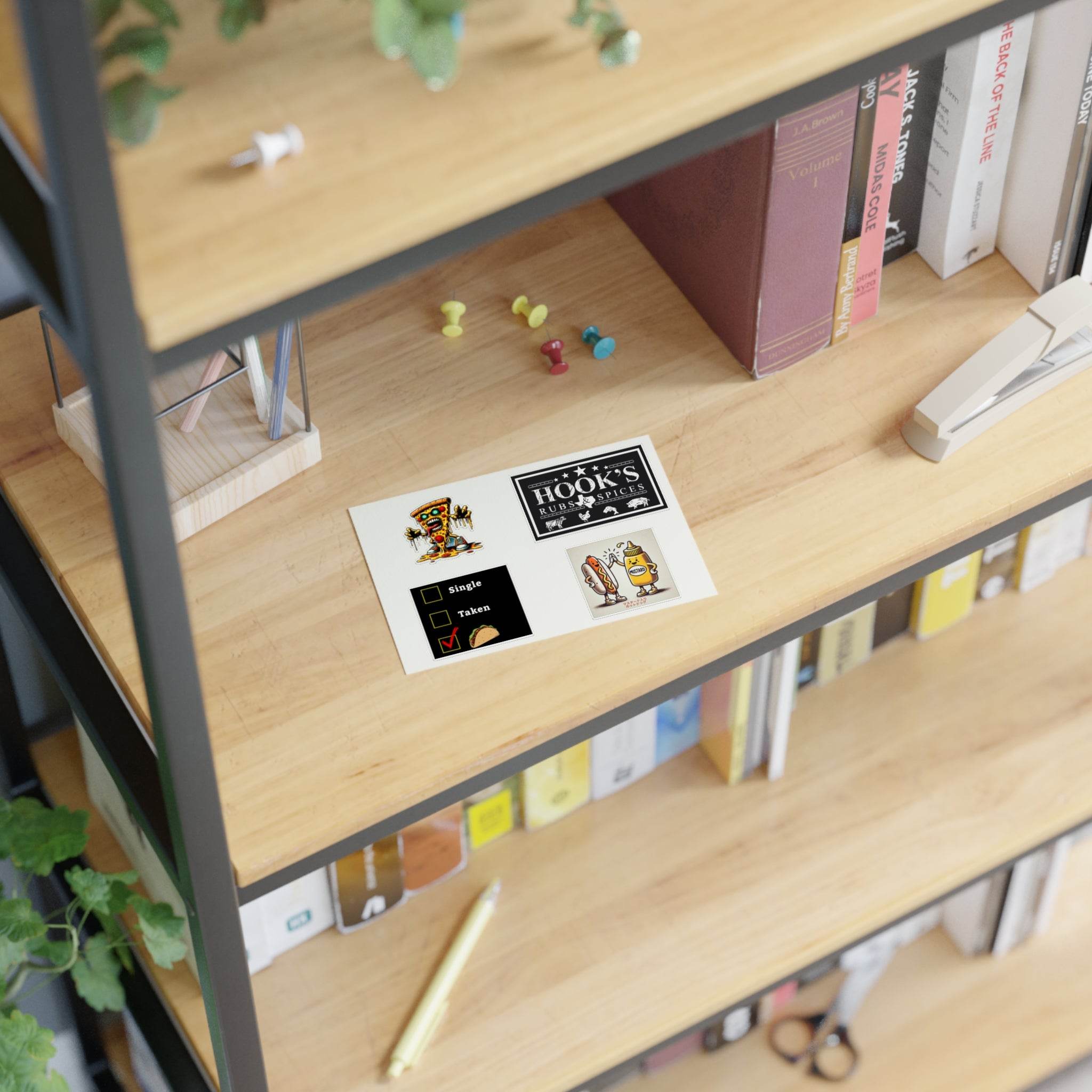 Hook's Rub Silly Sticker Sheet Collection - Hook's Rubs & Spices