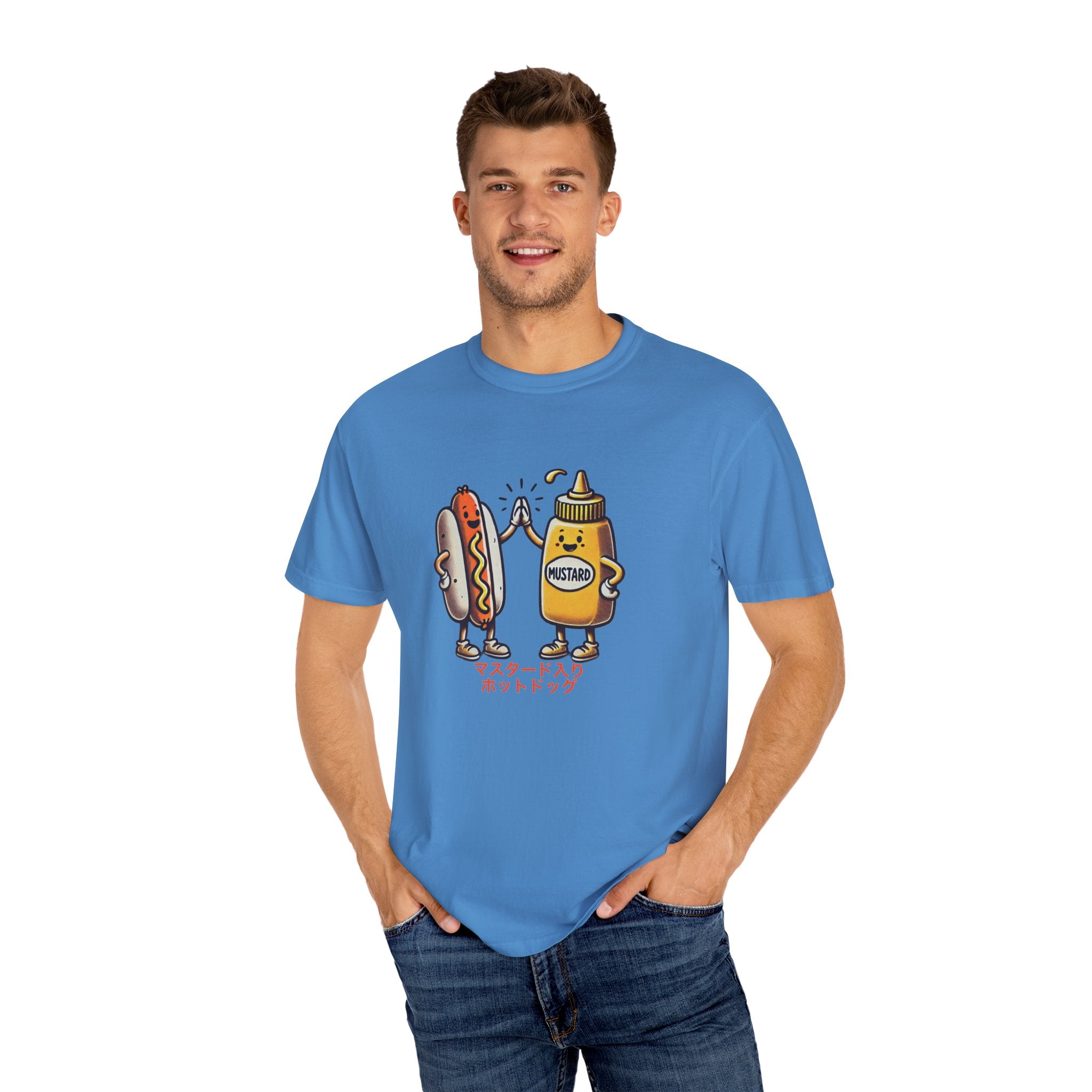 Vintage Hot Dog + Mustard High Five - Tee