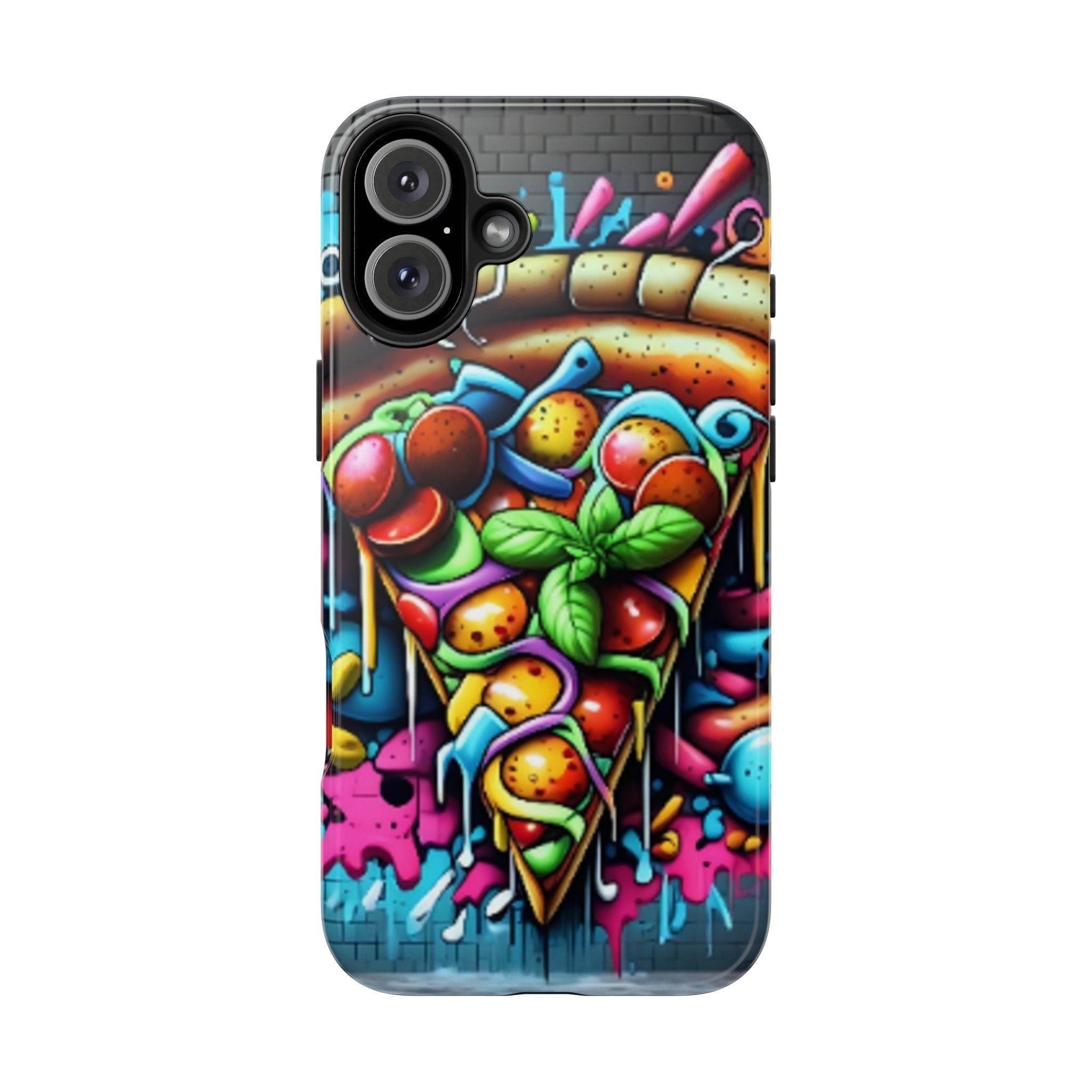 Graffiti Pizza Phone Case - iPhone Tough Case - Hook's Rubs & Spices