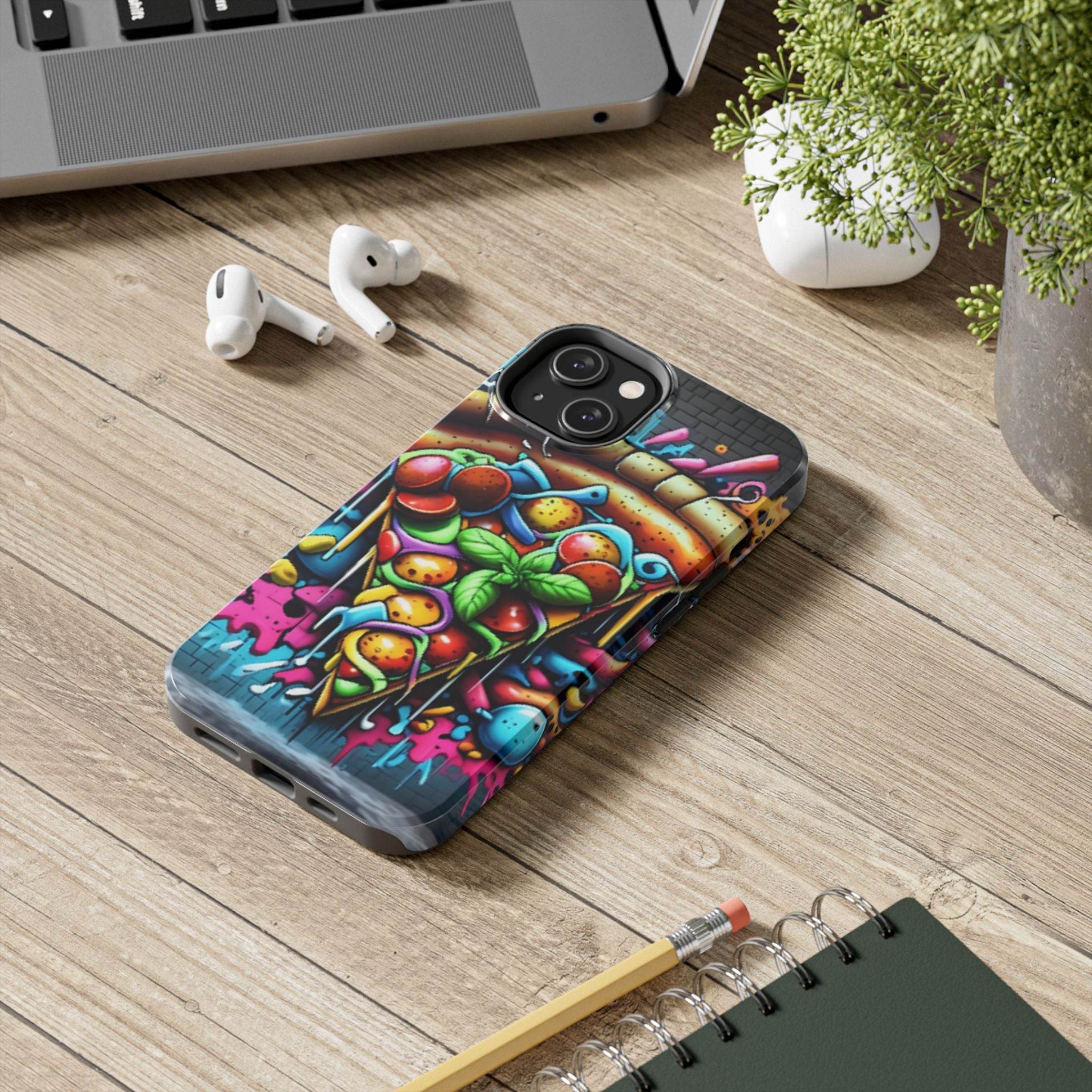 Graffiti Pizza Phone Case - iPhone Tough Case - Hook's Rubs & Spices