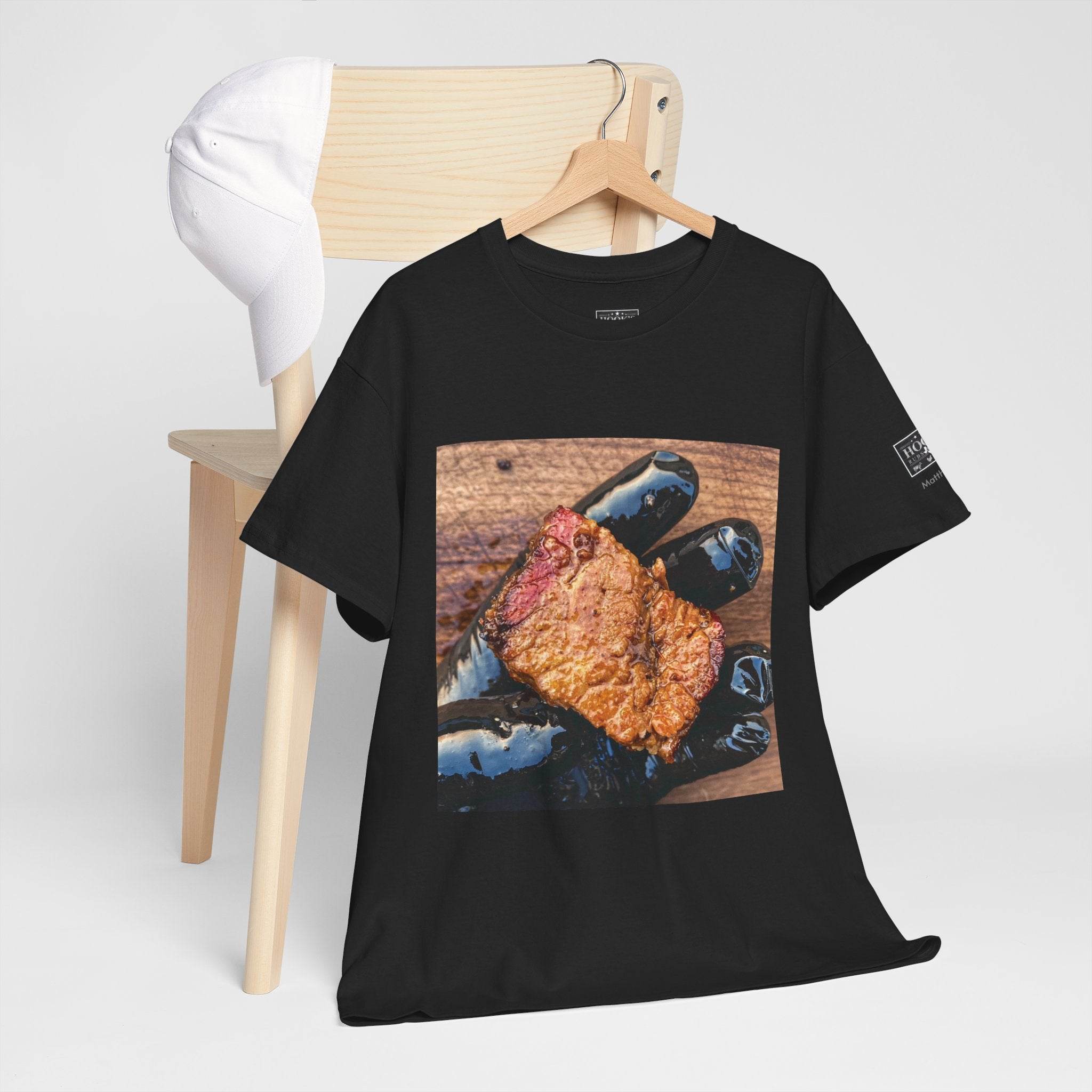 Juicy BBE - Brisket Burnt End Soft Cotton Tee - Hook's Rubs & Spices