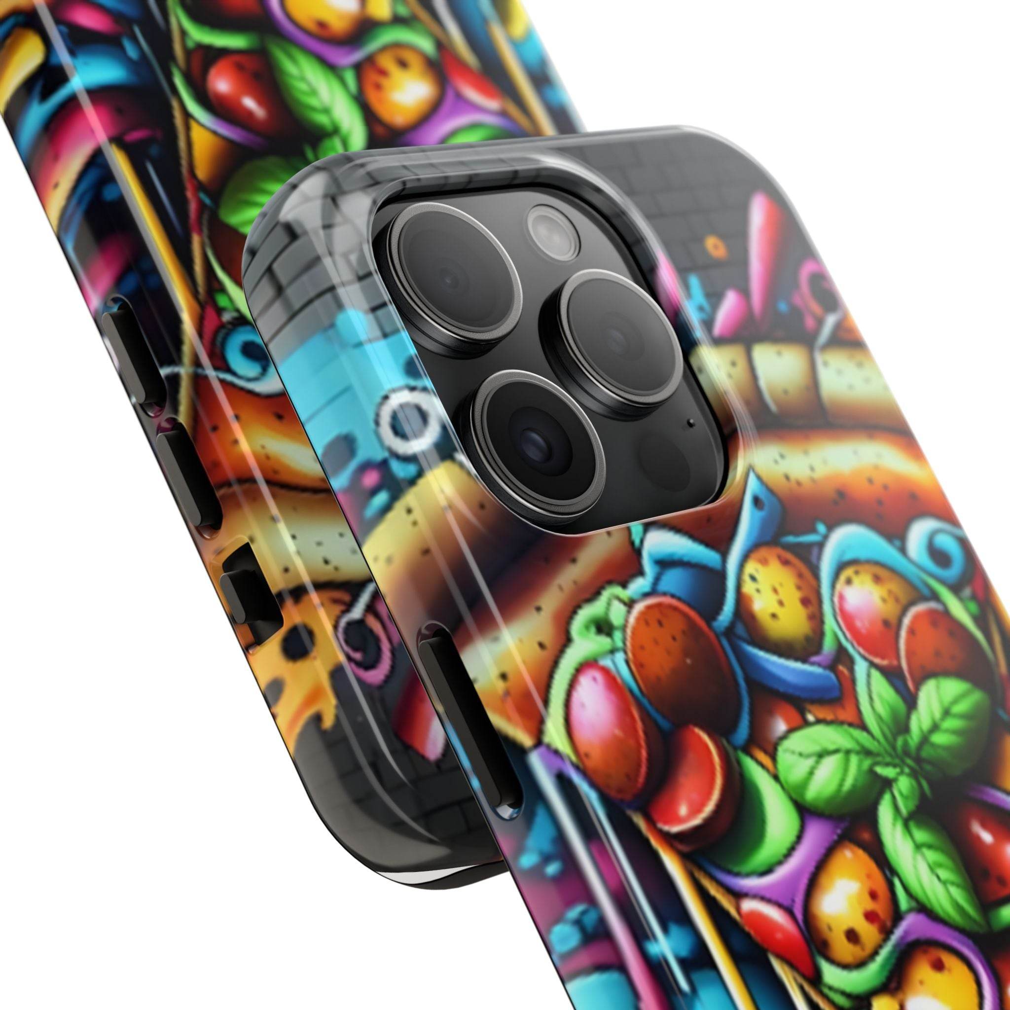 Graffiti Pizza Phone Case - iPhone Tough Case - Hook's Rubs & Spices