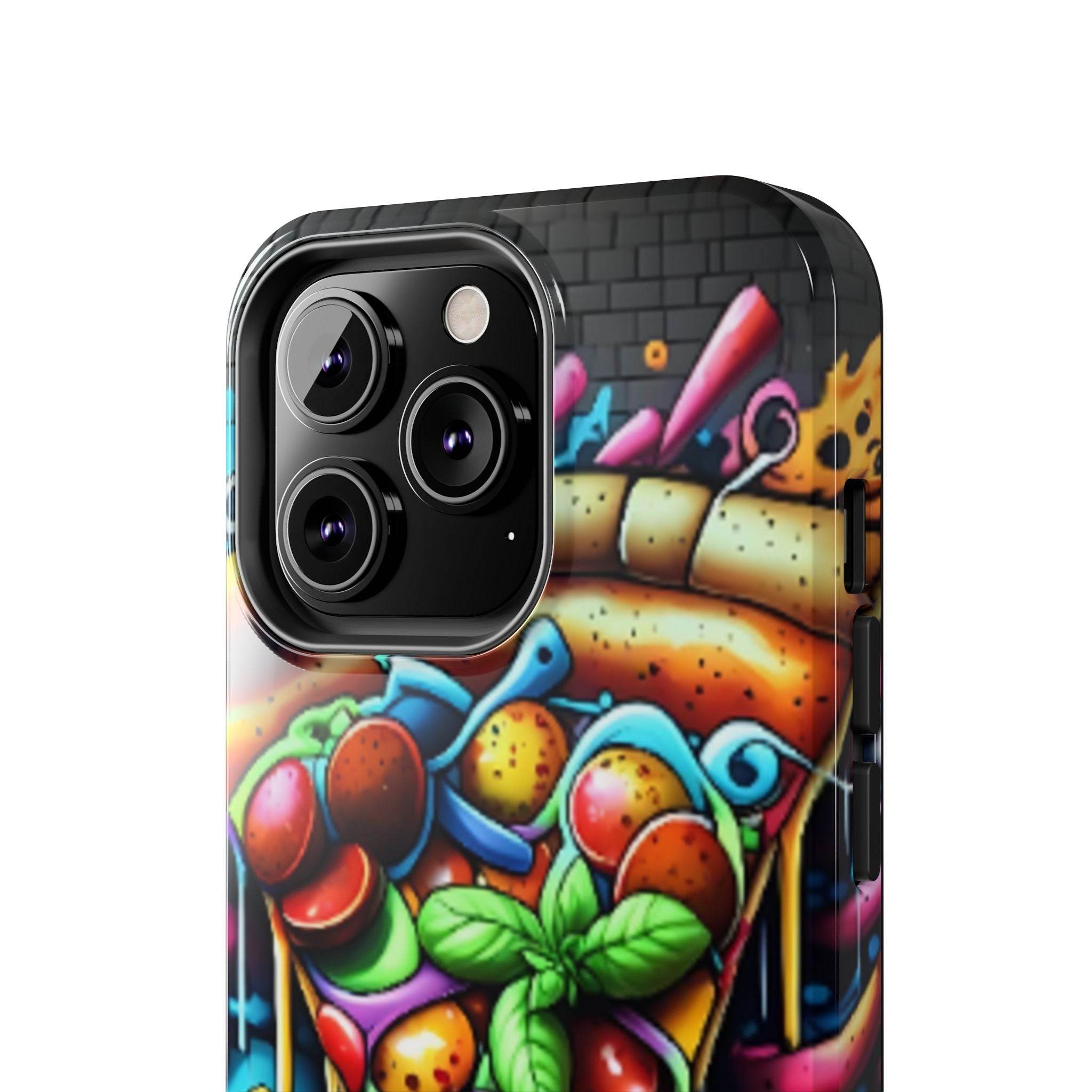 Graffiti Pizza Phone Case - iPhone Tough Case - Hook's Rubs & Spices