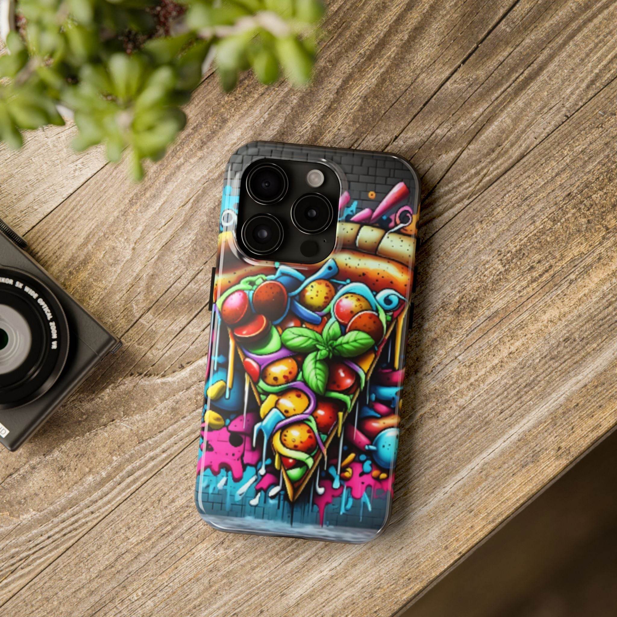 Graffiti Pizza Phone Case - iPhone Tough Case - Hook's Rubs & Spices