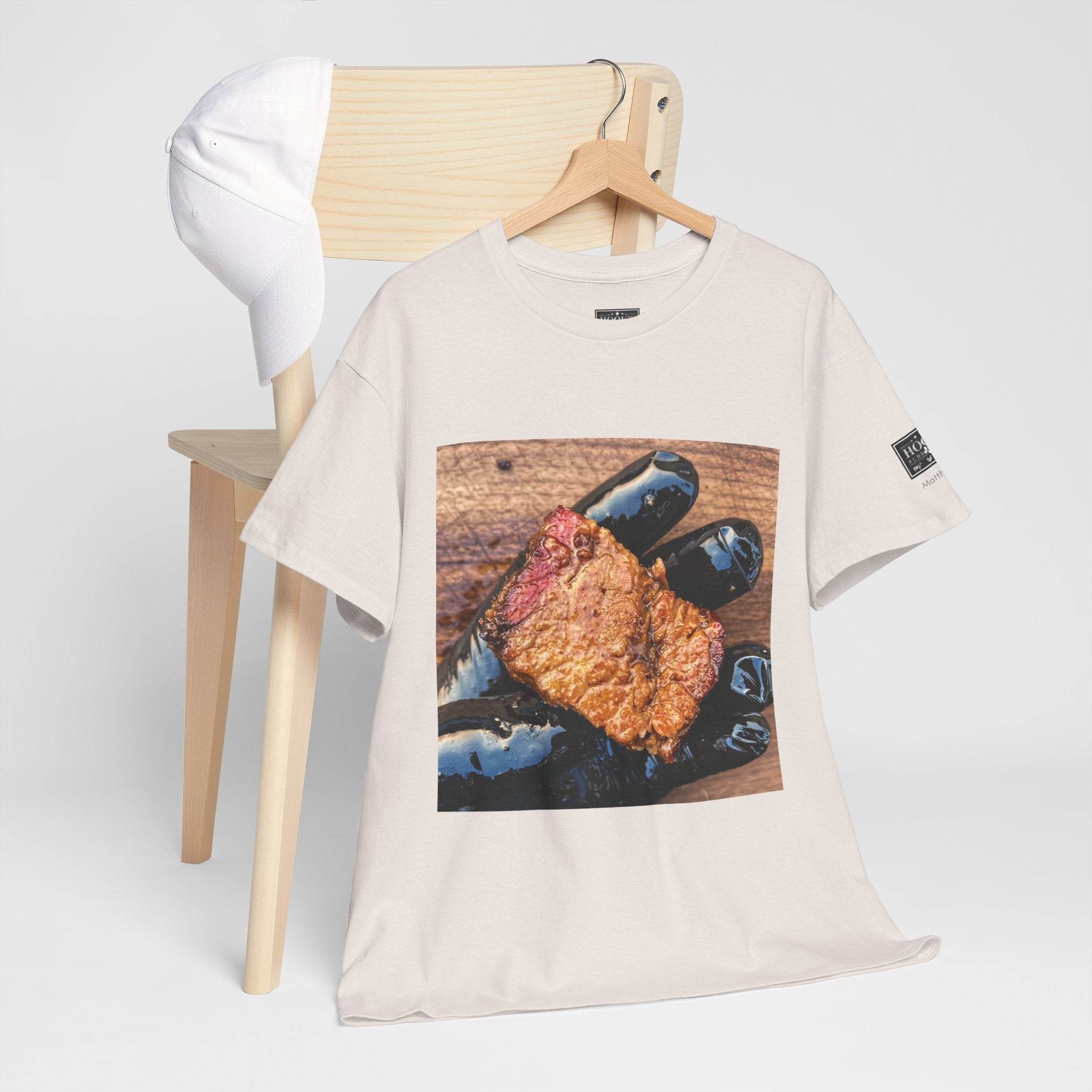 Juicy BBE - Brisket Burnt End Soft Cotton Tee - Hook's Rubs & Spices