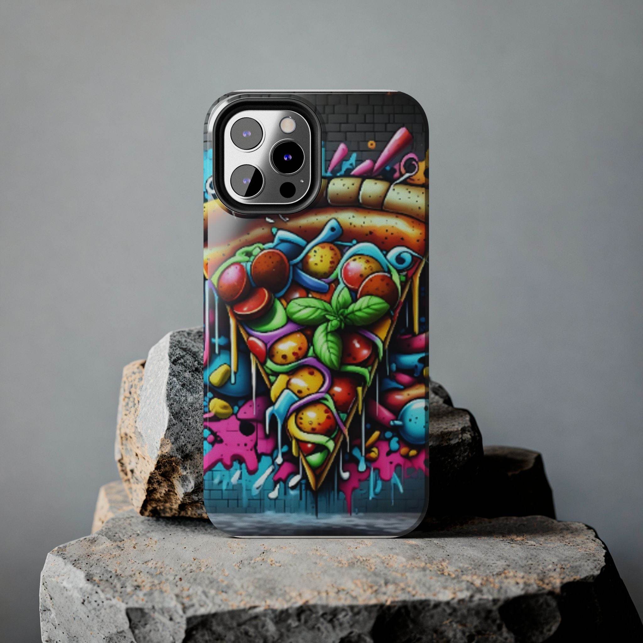 Graffiti Pizza Phone Case - iPhone Tough Case - Hook's Rubs & Spices