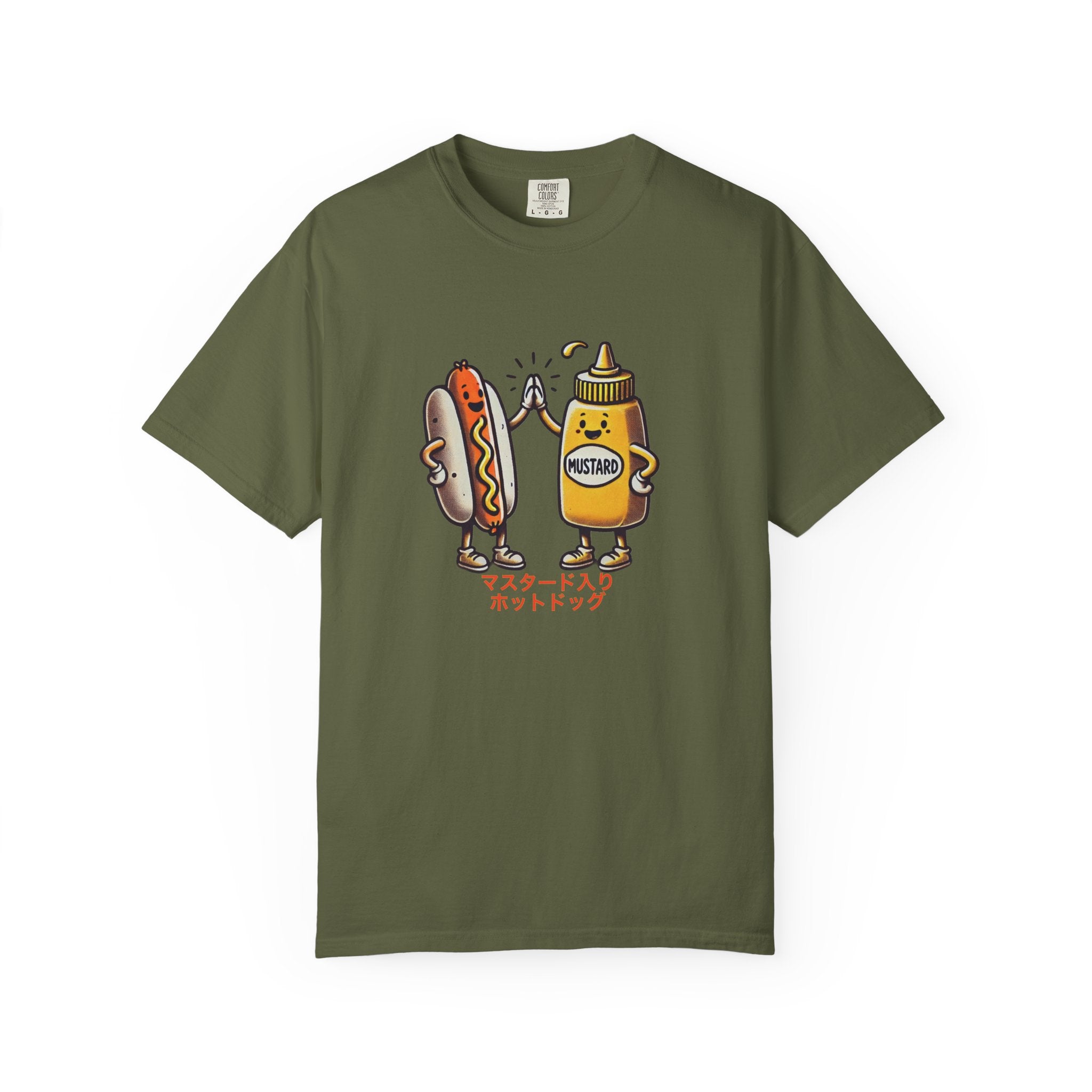 Vintage Hot Dog + Mustard High Five - Tee