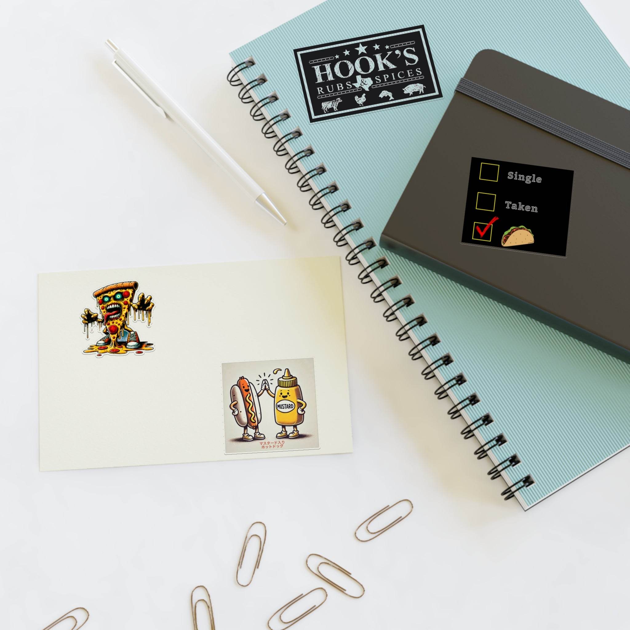 Hook's Rub Silly Sticker Sheet Collection - Hook's Rubs & Spices