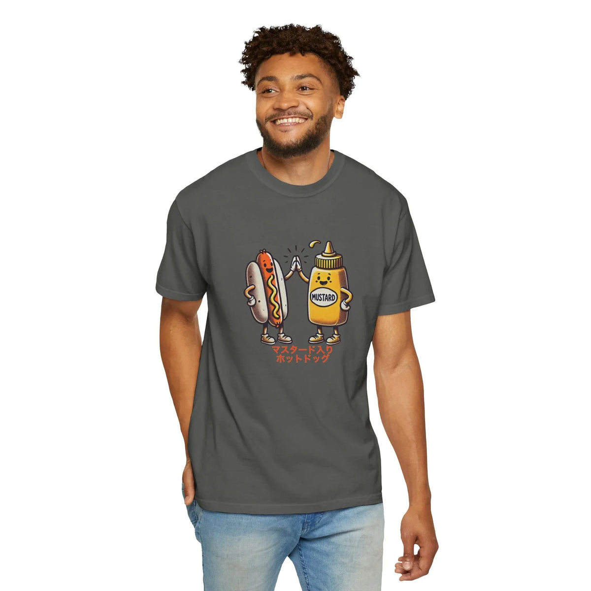 Vintage Hot Dog + Mustard High Five - Tee - Hook's Rubs & Spices